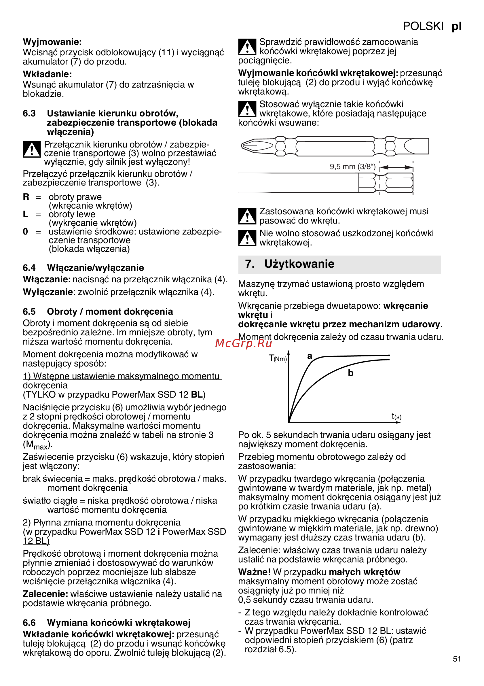 Metabo PowerMaxx SSD 12 BL (601115890) без акк. и з.у [51/68] Użytkowanie