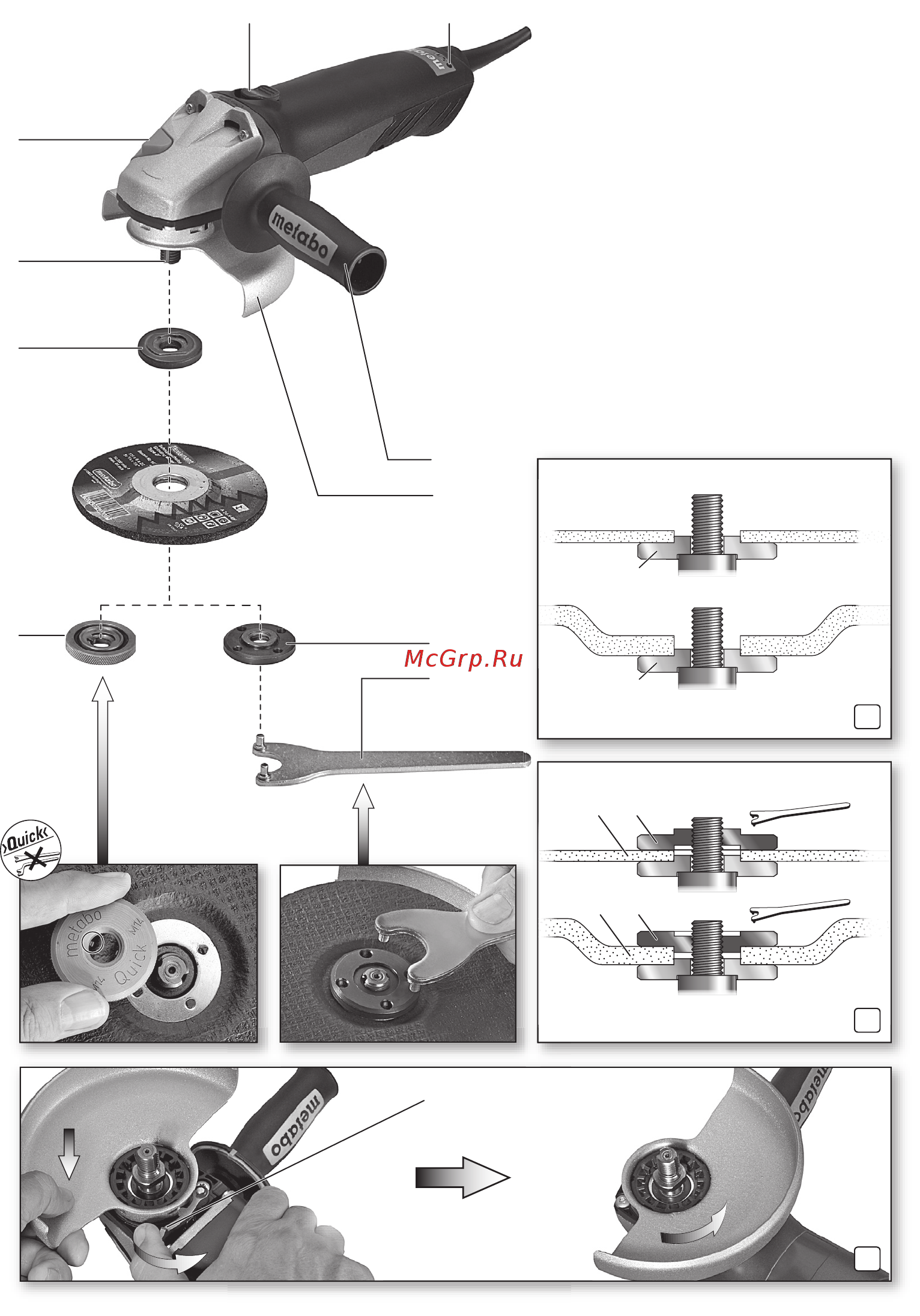Metabo WQ 1400 (600346000) Инструкция по эксплуатации онлайн [2/108] 513305