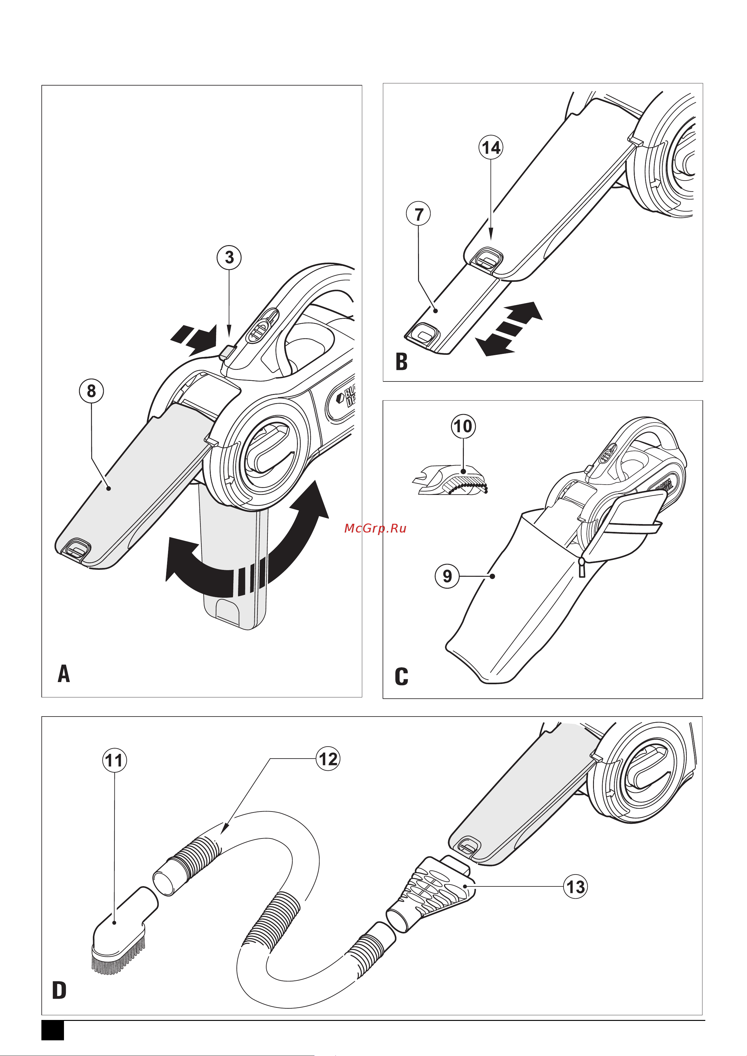BLACK & DECKER PAV1205 Инструкция по эксплуатации онлайн [2/12] 671254