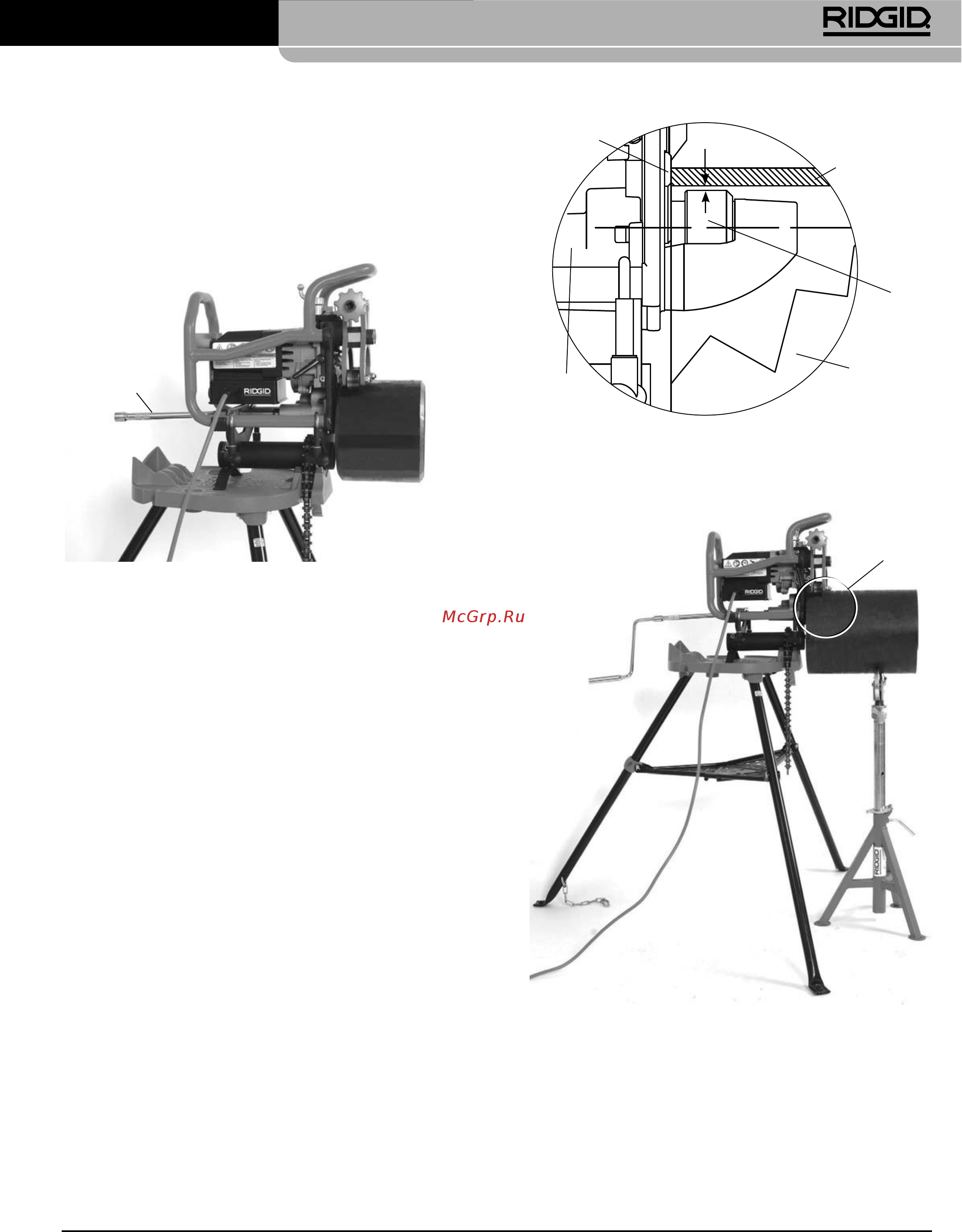 Ridgid В-500 49303 [111/449] Smussatrice per tubi trasportabile modello b 500