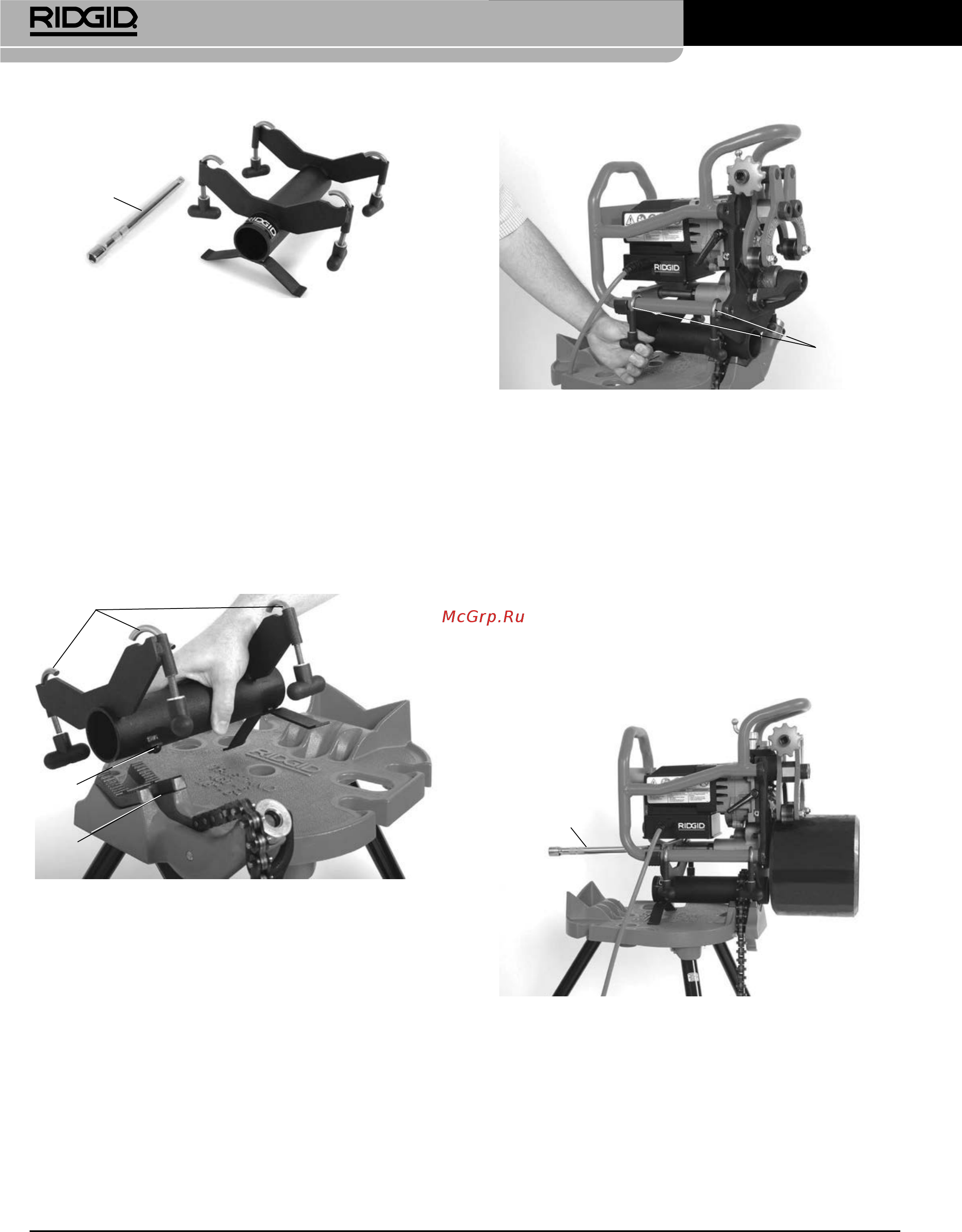 Ridgid В-500 49303 [168/449] Transportabelt røraffasningsværktøj model b 500