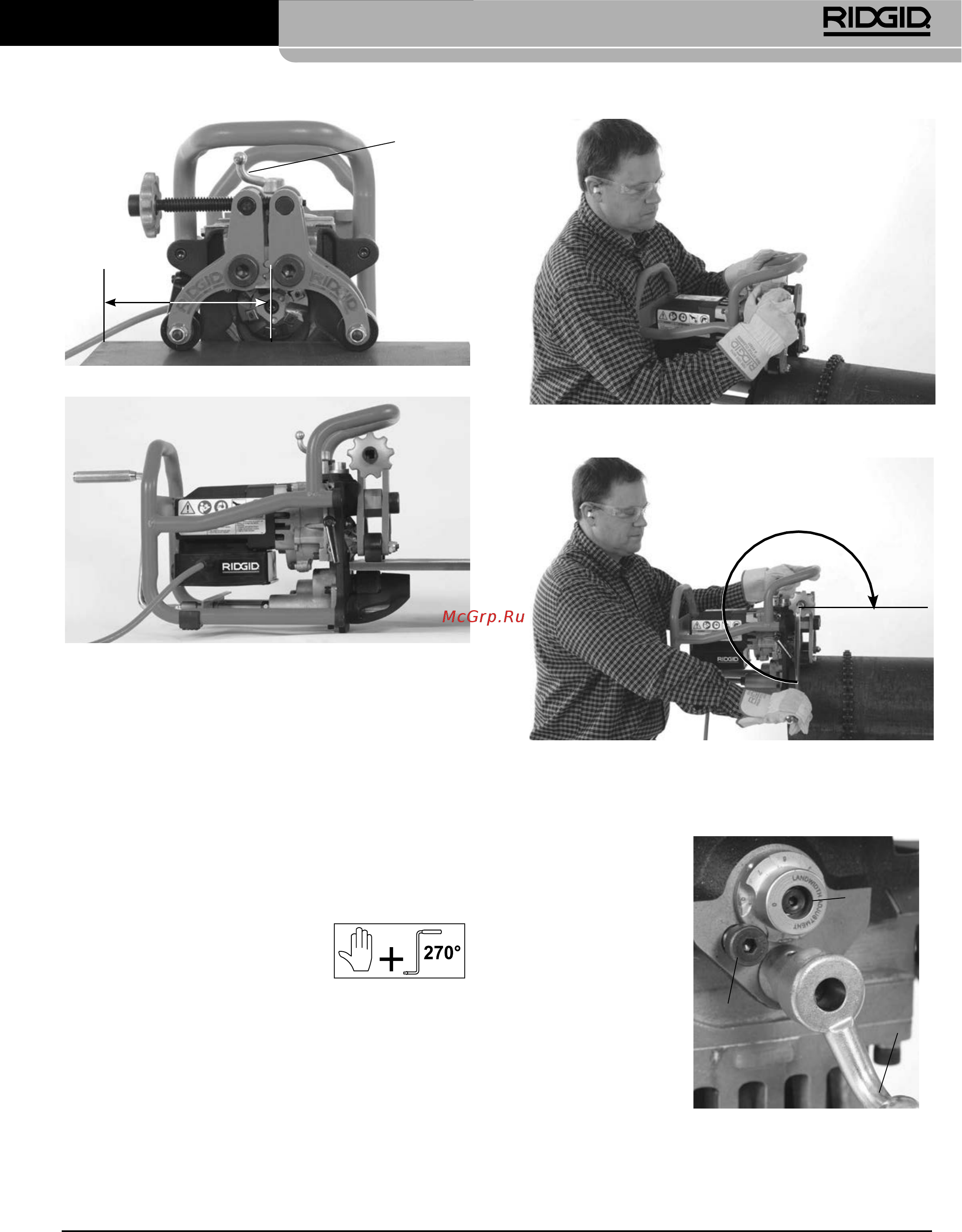 Ridgid B-500 49303 [171/449] Transportabelt røraffasningsværktøj model b 500