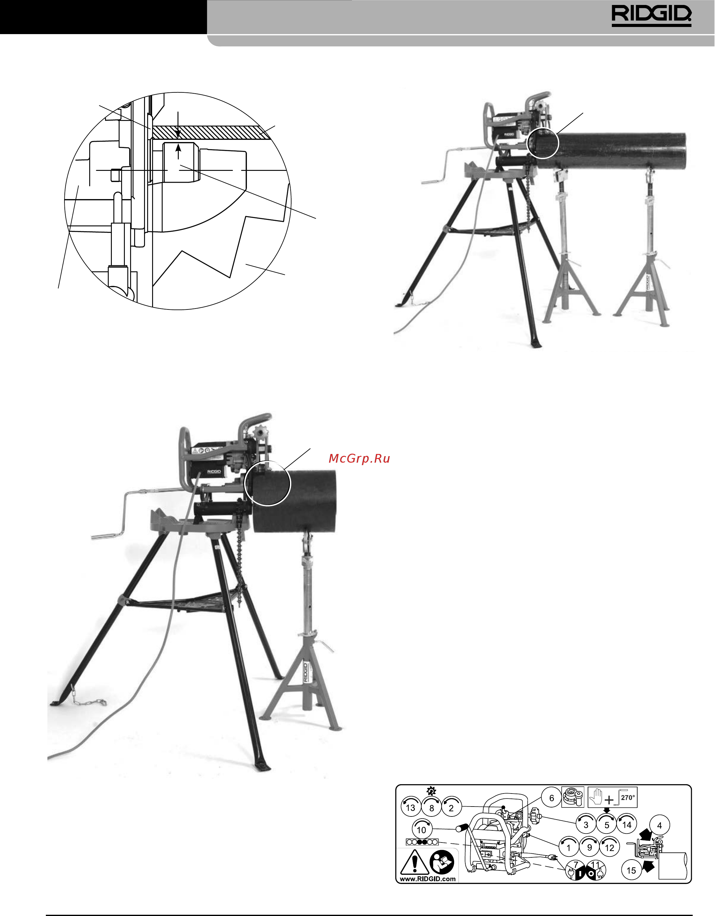 Ridgid В-500 49303 [205/449] Viistotus