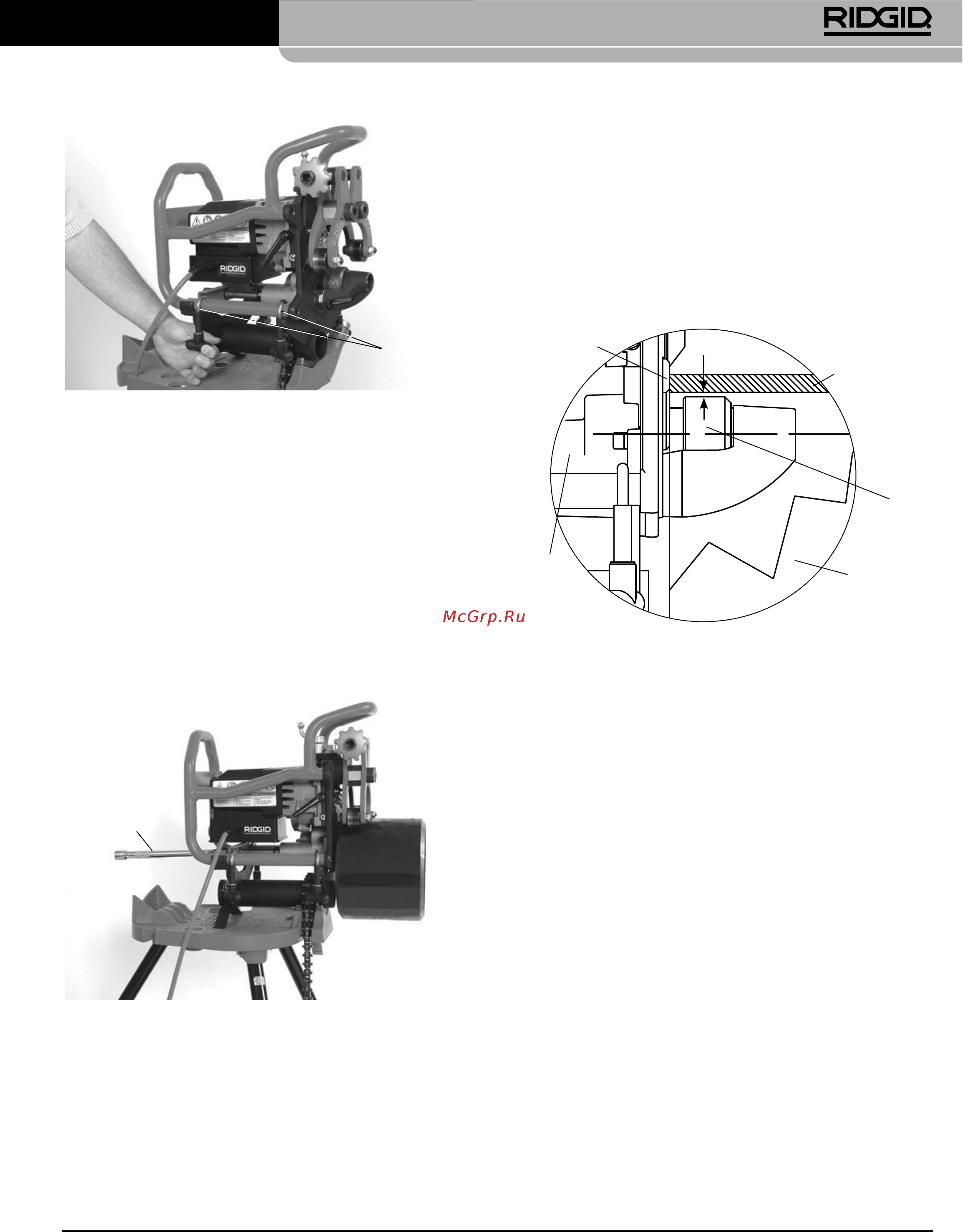 Ridgid В-500 55098 [223/449] Przenośna ukosowarka do rur model b 500