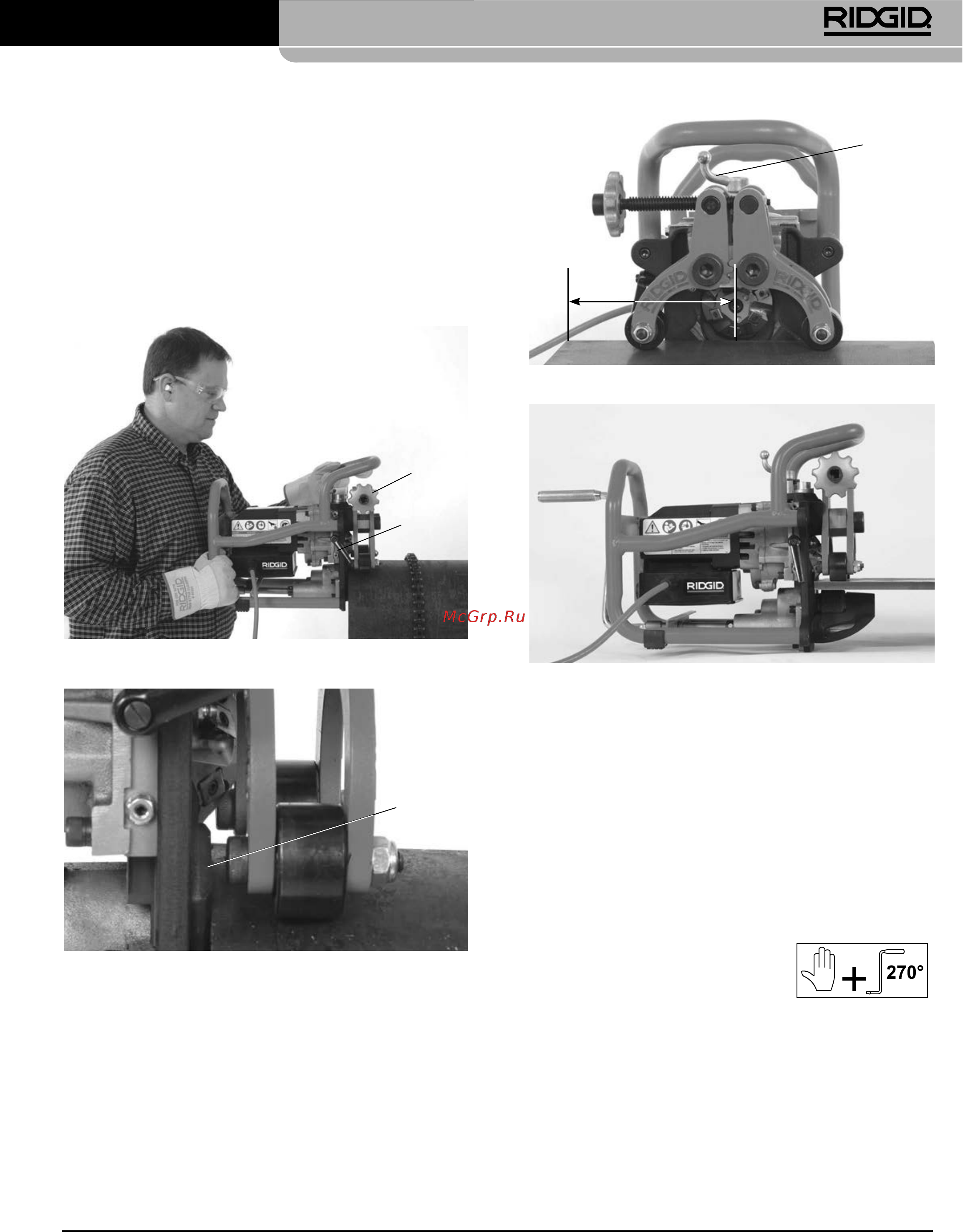 Ridgid В-500 55098 [225/449] Przenośna ukosowarka do rur model b 500