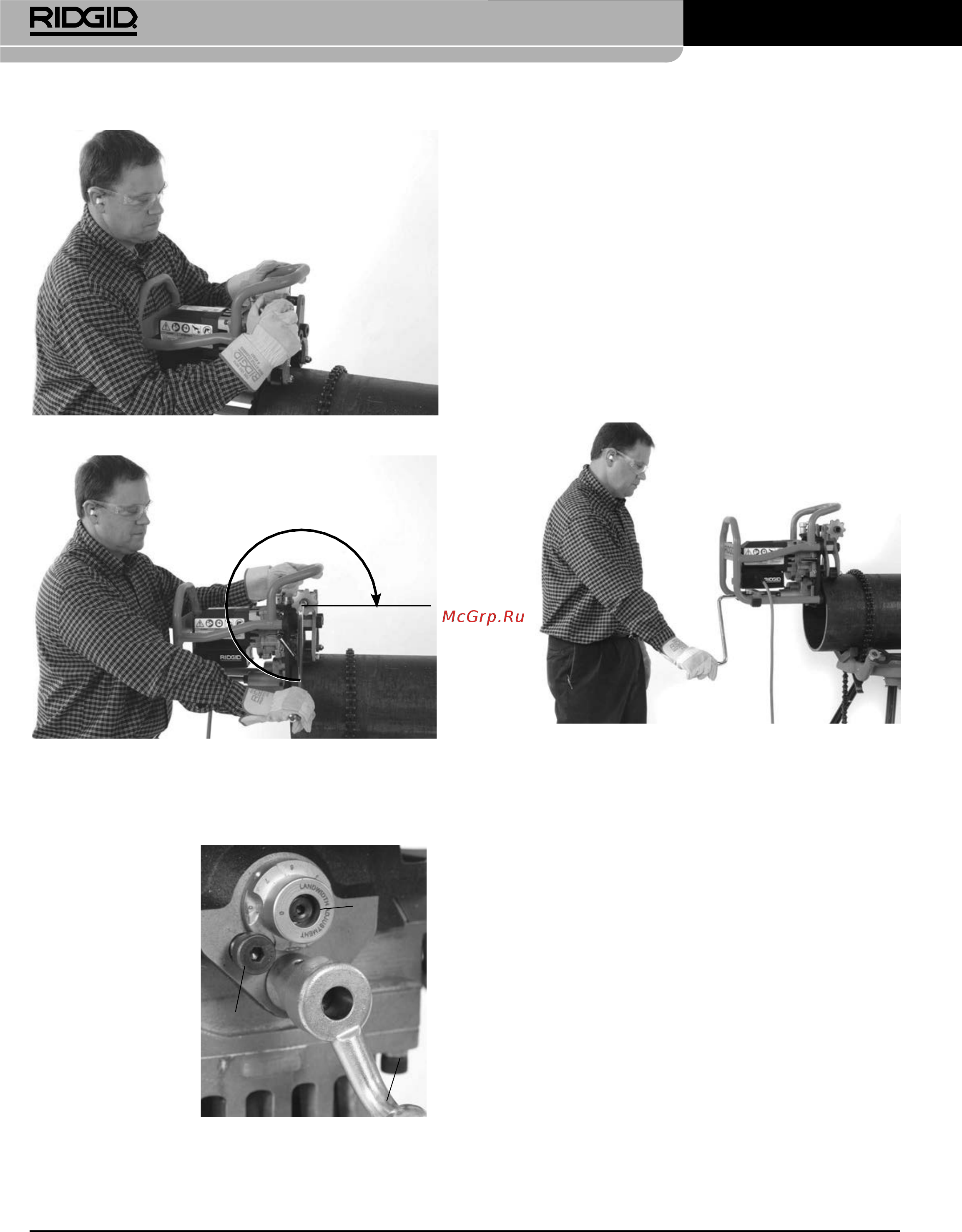 Ridgid В-500 55098 [226/449] Przenośna ukosowarka do rur model b 500