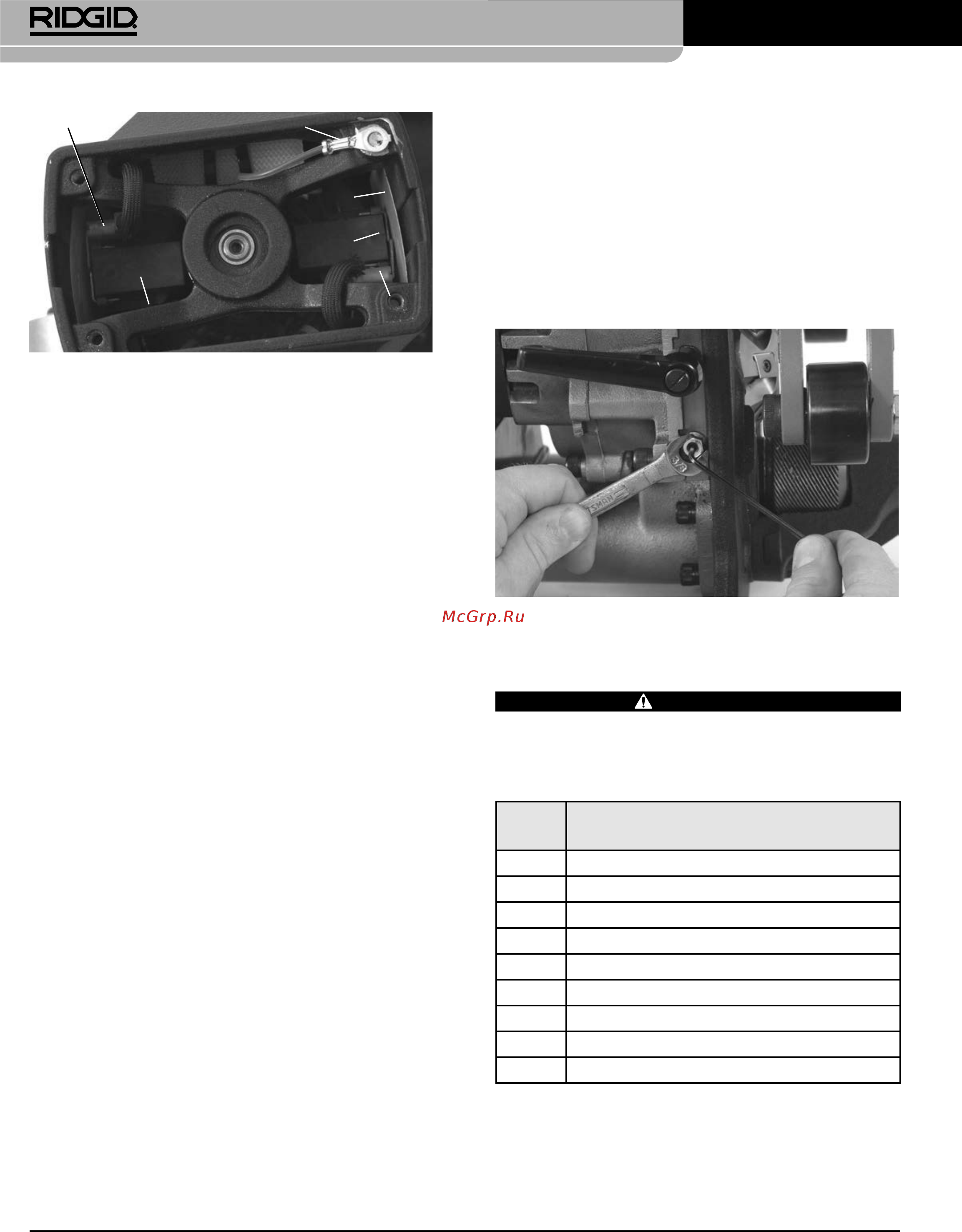 Ridgid B-500 49303 [230/449] Wyposażenie opcjonalne