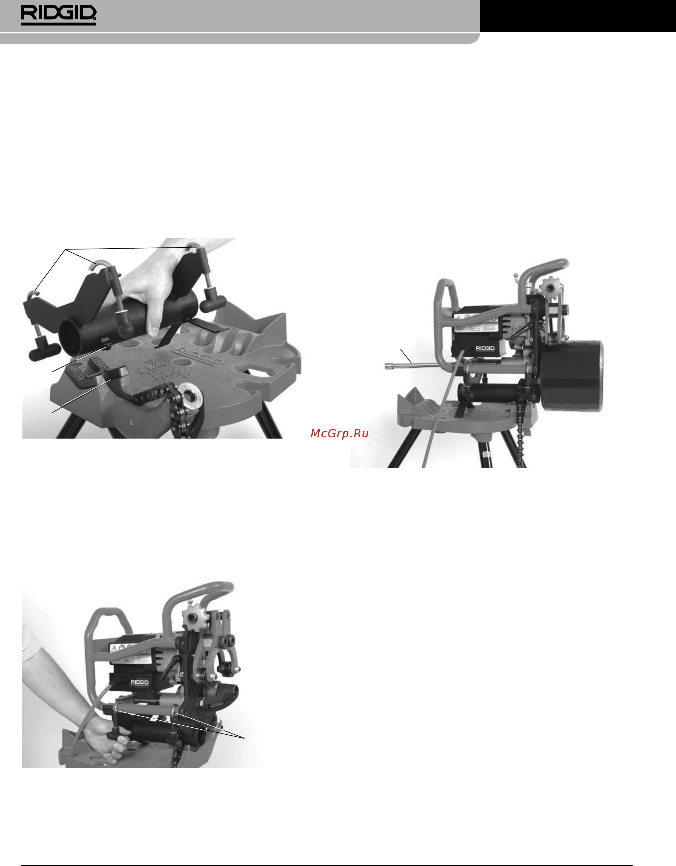 Ridgid В-500 49303 [242/449] Model b 500 přenosná úkosovačka trubek