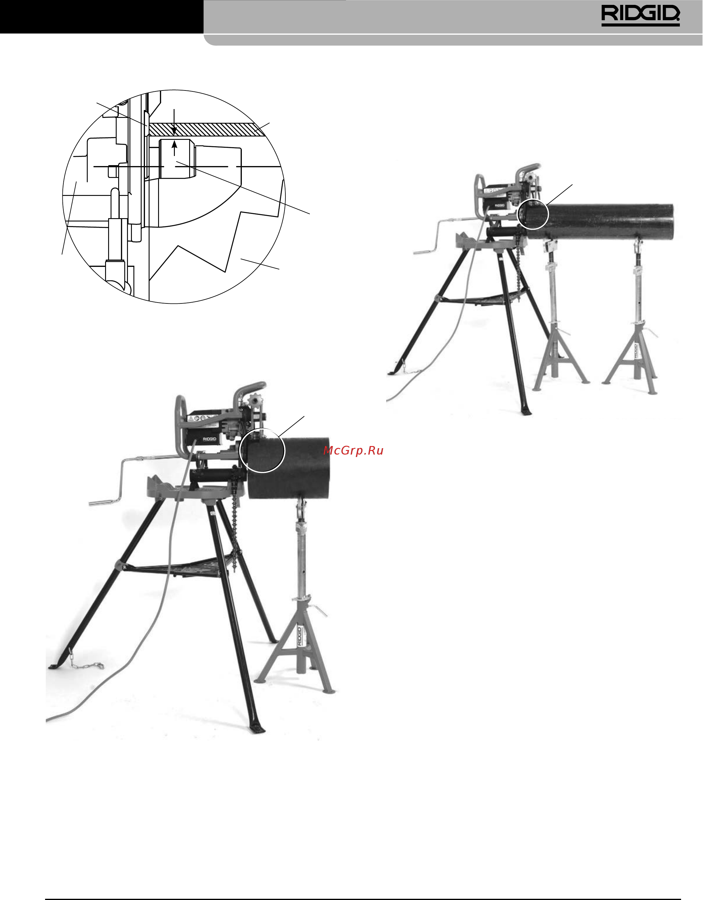 Ridgid B-500 49303 [243/449] Úkosování