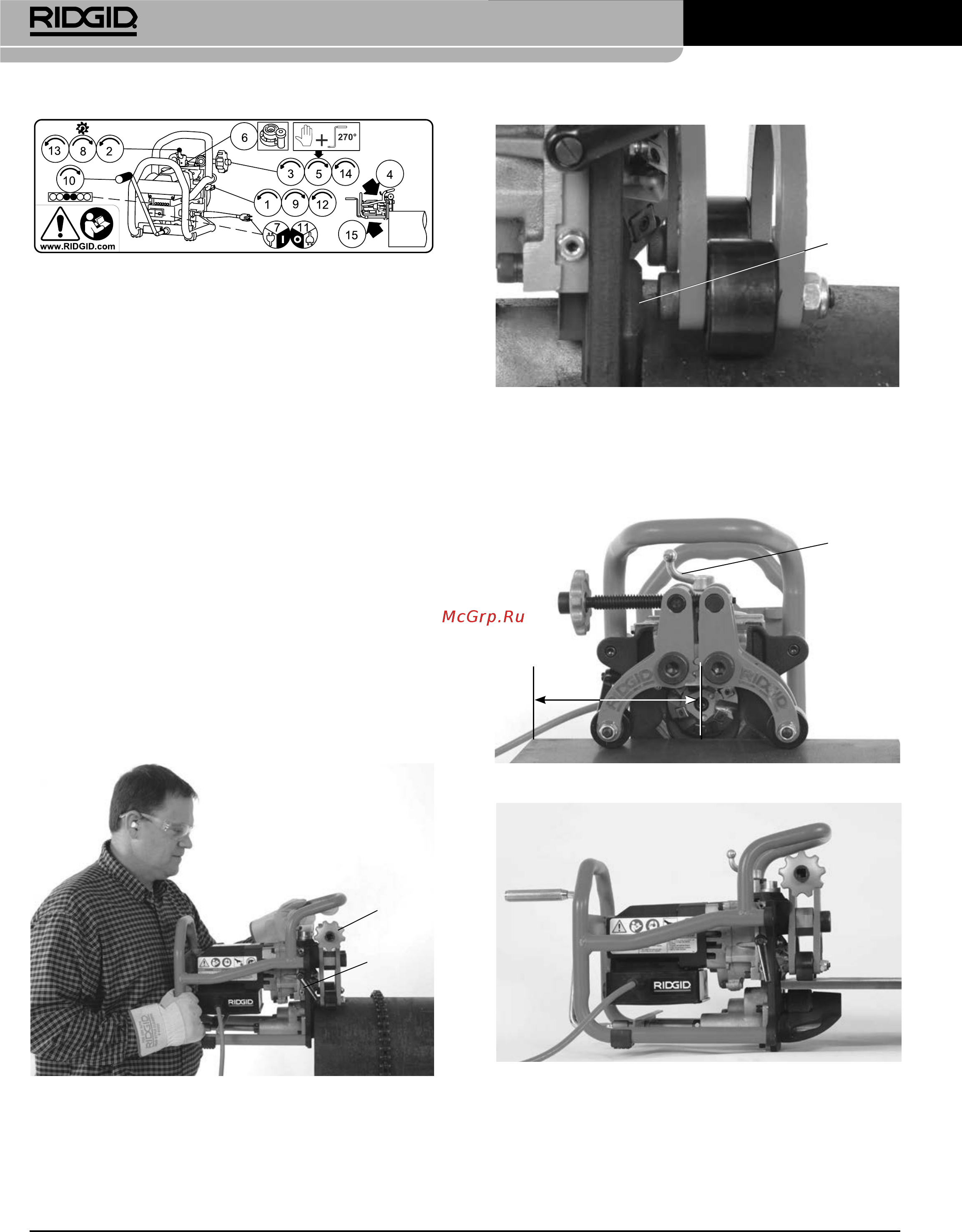 Ridgid B-500 49303 [244/449] Model b 500 přenosná úkosovačka trubek