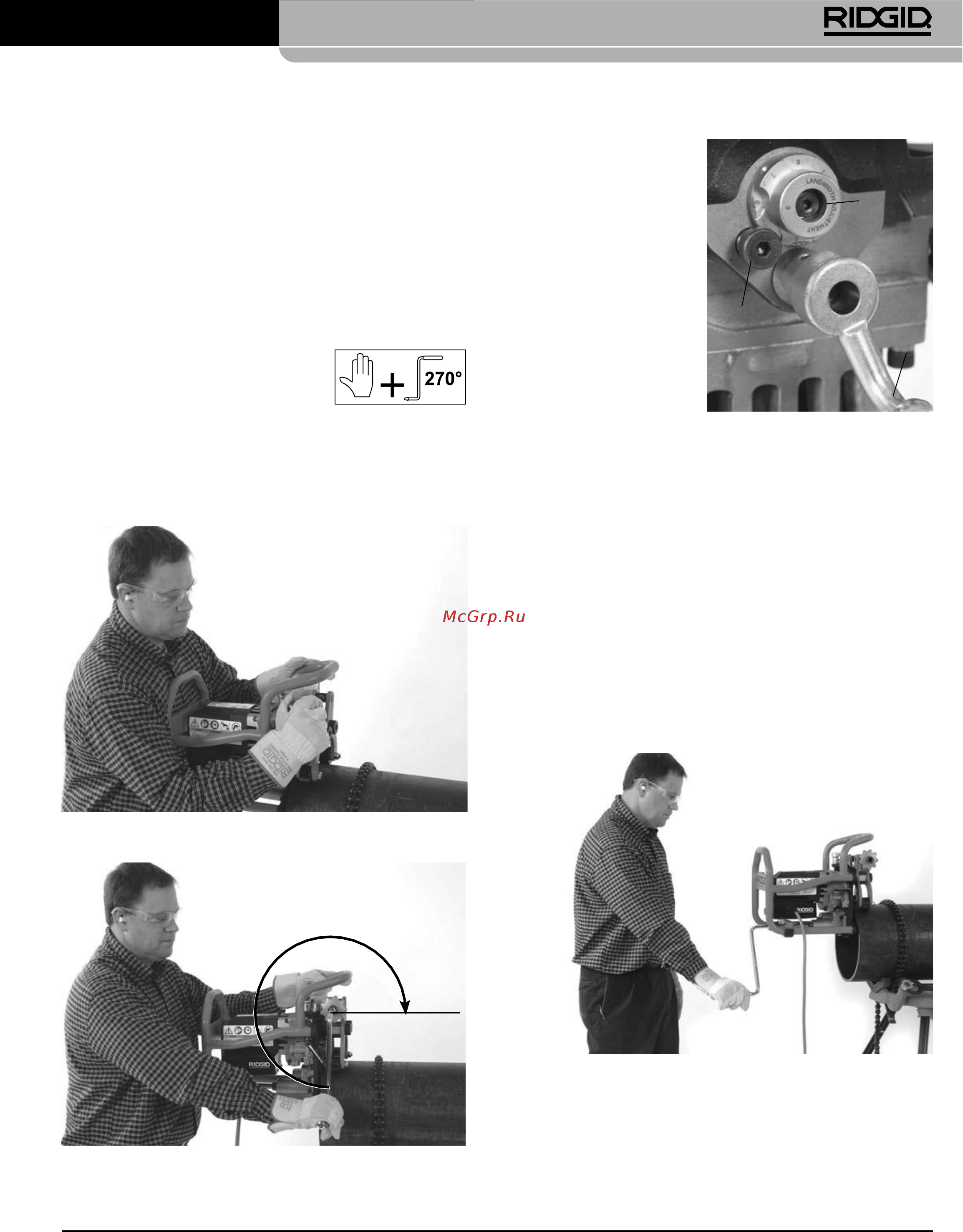 Ridgid В-500 55098 [245/449] Model b 500 přenosná úkosovačka trubek