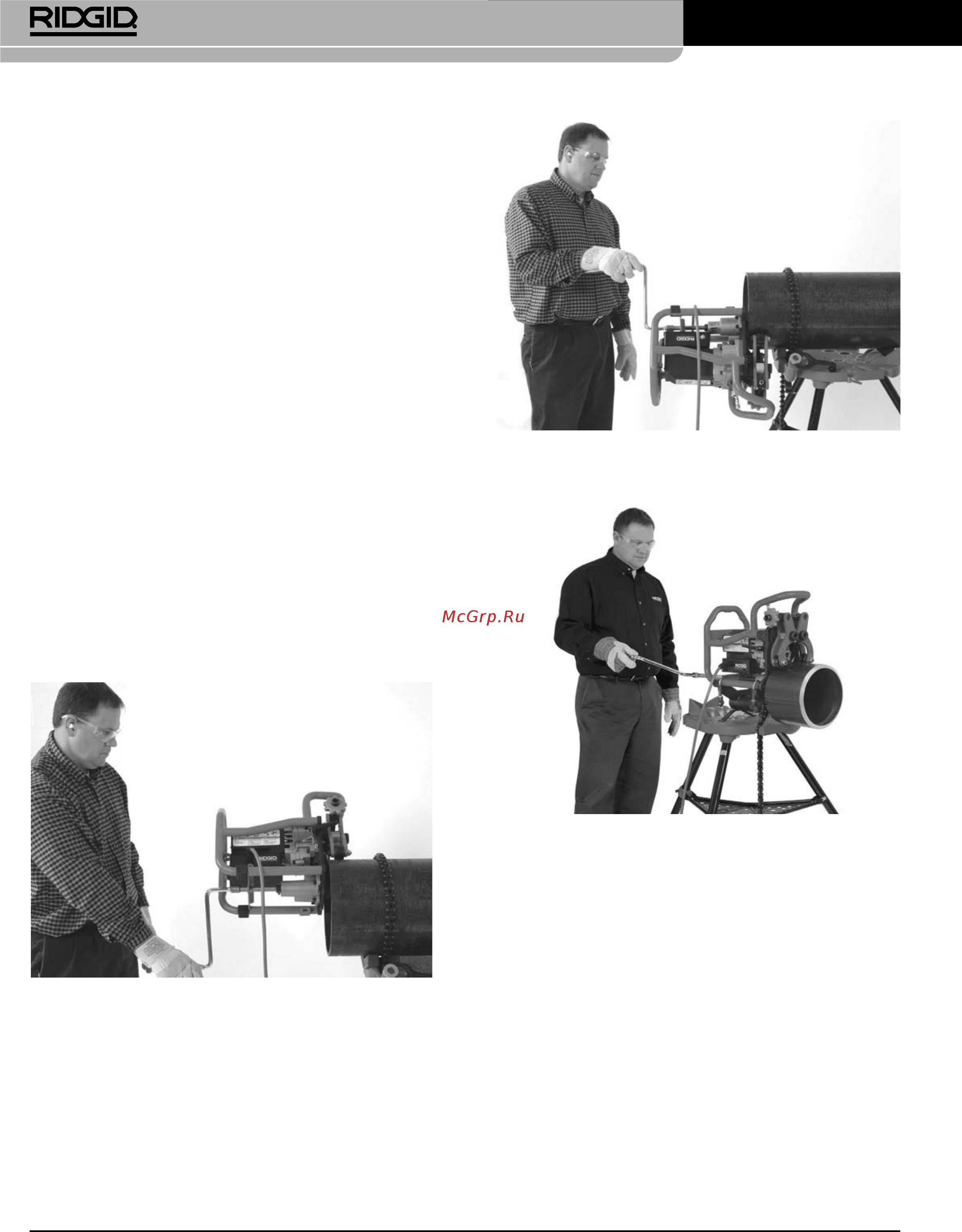 Ridgid B-500 49303 [246/449] Model b 500 přenosná úkosovačka trubek