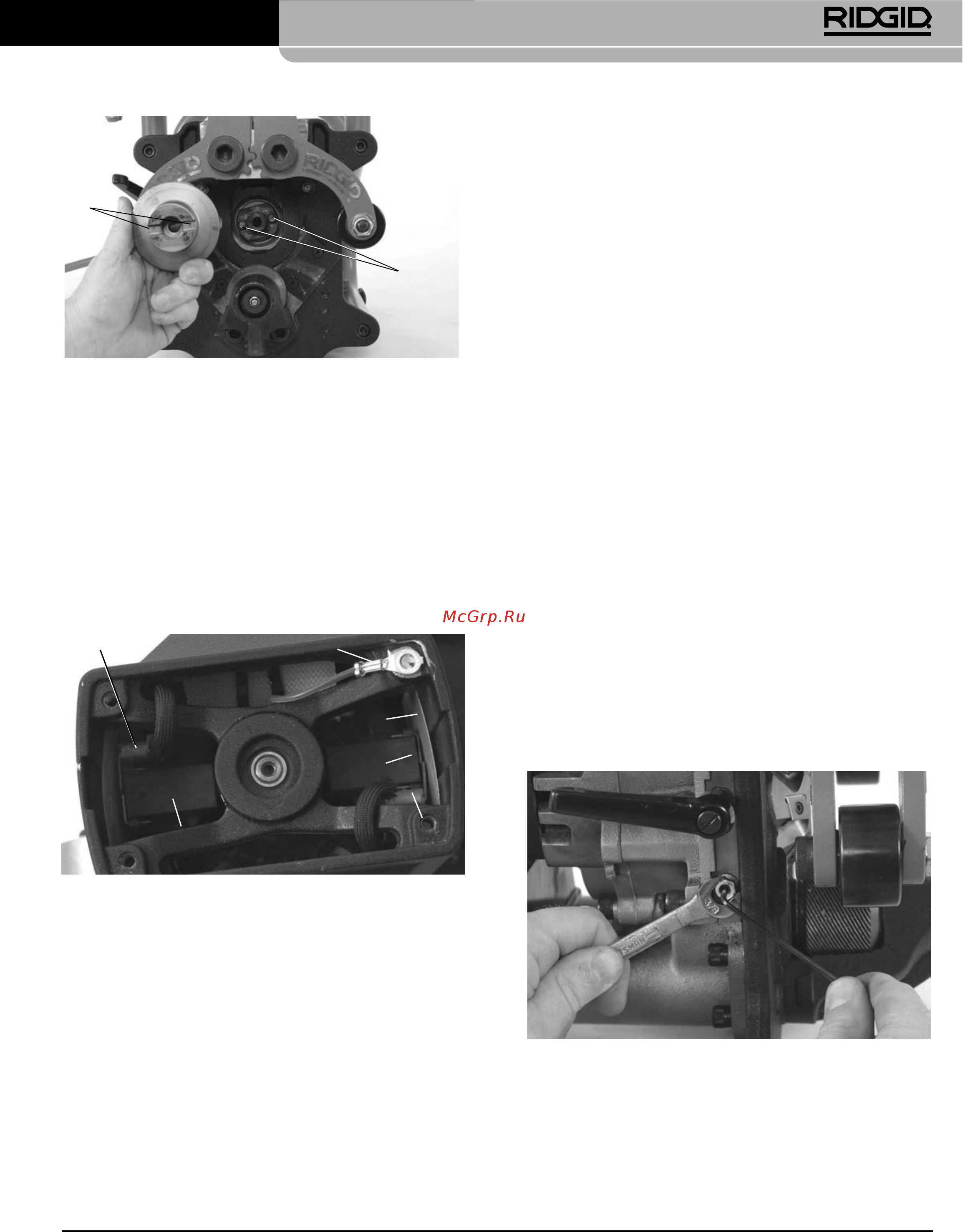 Ridgid B-500 49303 [249/449] Model b 500 přenosná úkosovačka trubek