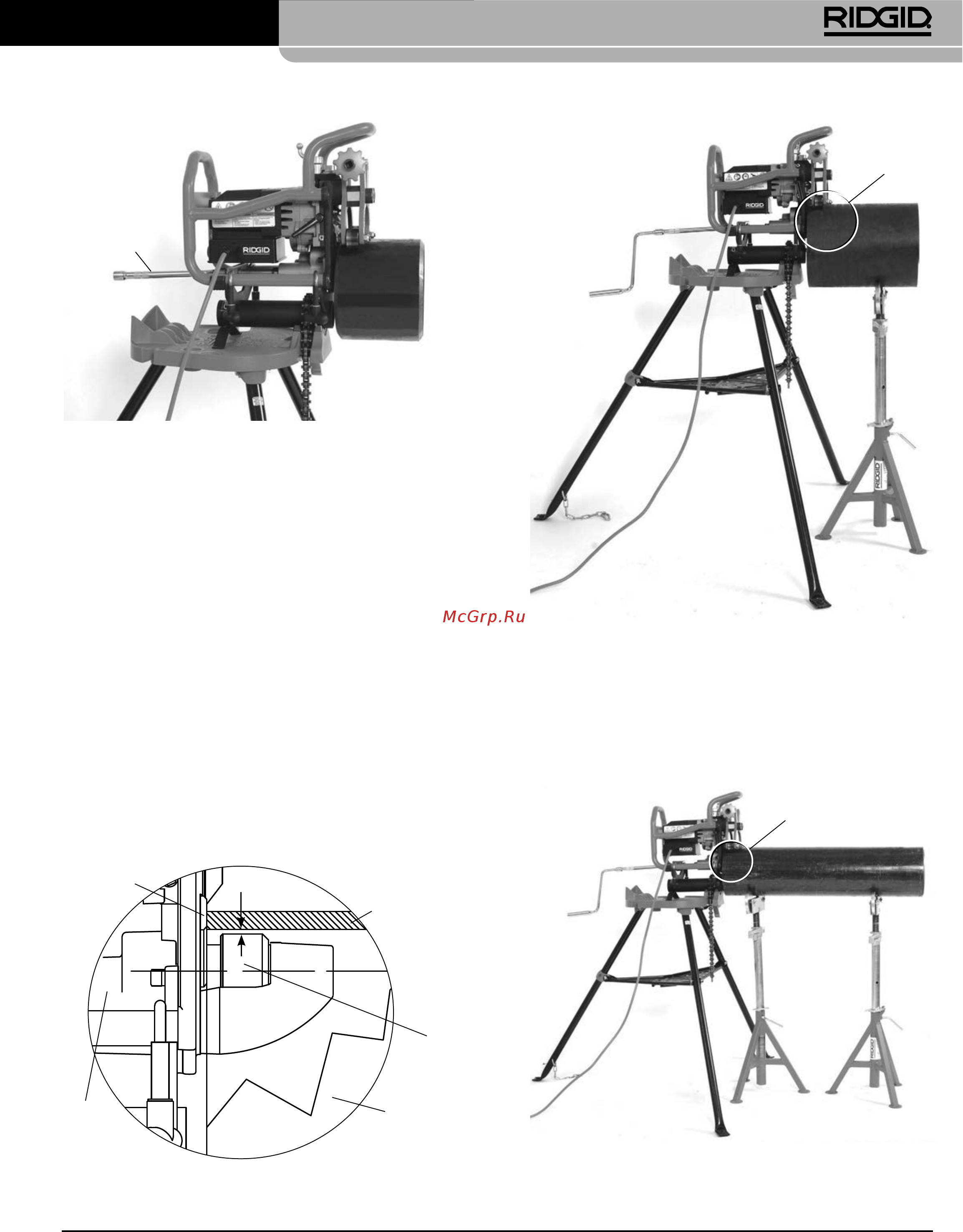 Ridgid B-500 49303 [281/449] Model b 500 maşină transportabilă de şanfrenare ţevi