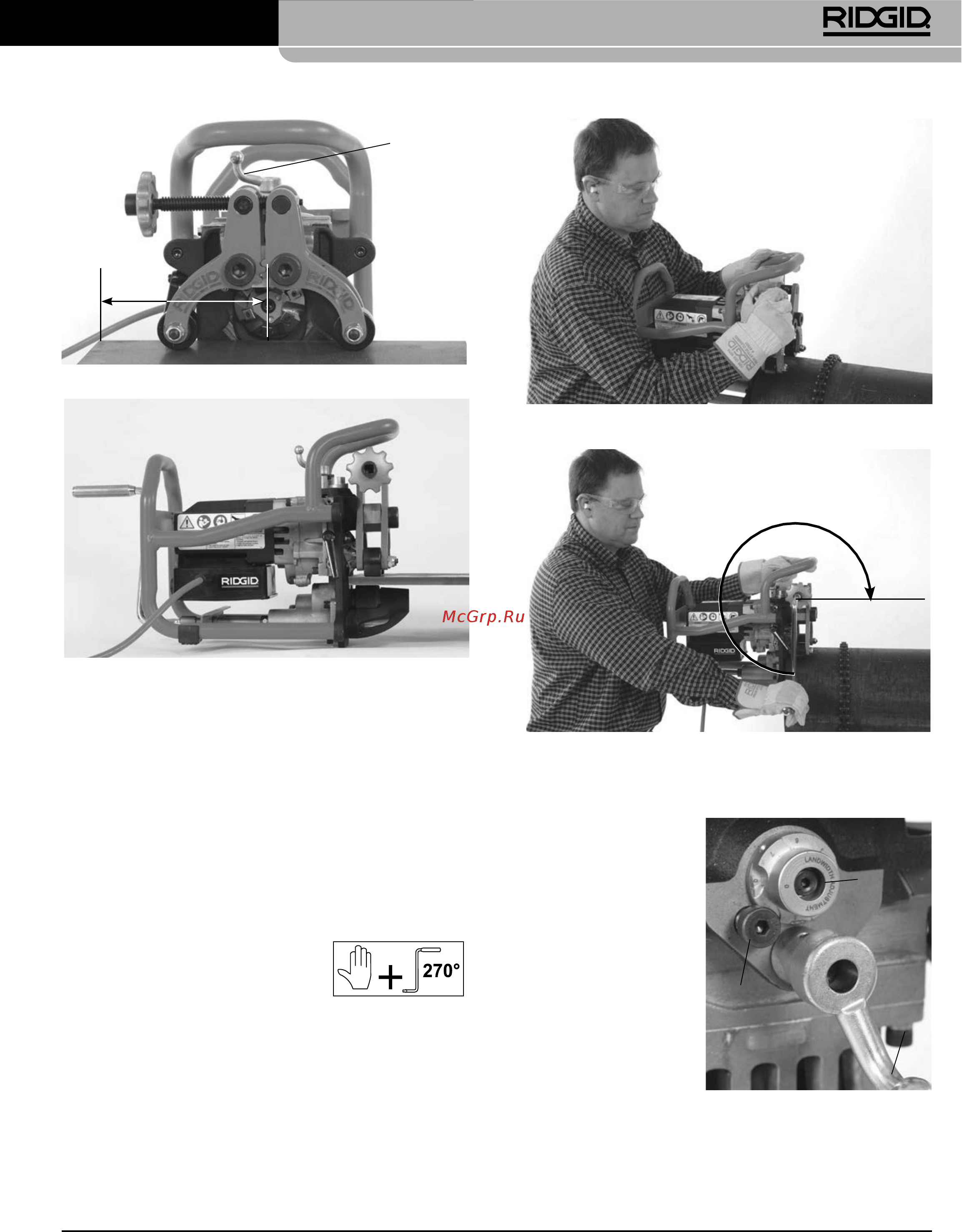 Ridgid В-500 55098 [283/449] Model b 500 maşină transportabilă de şanfrenare ţevi