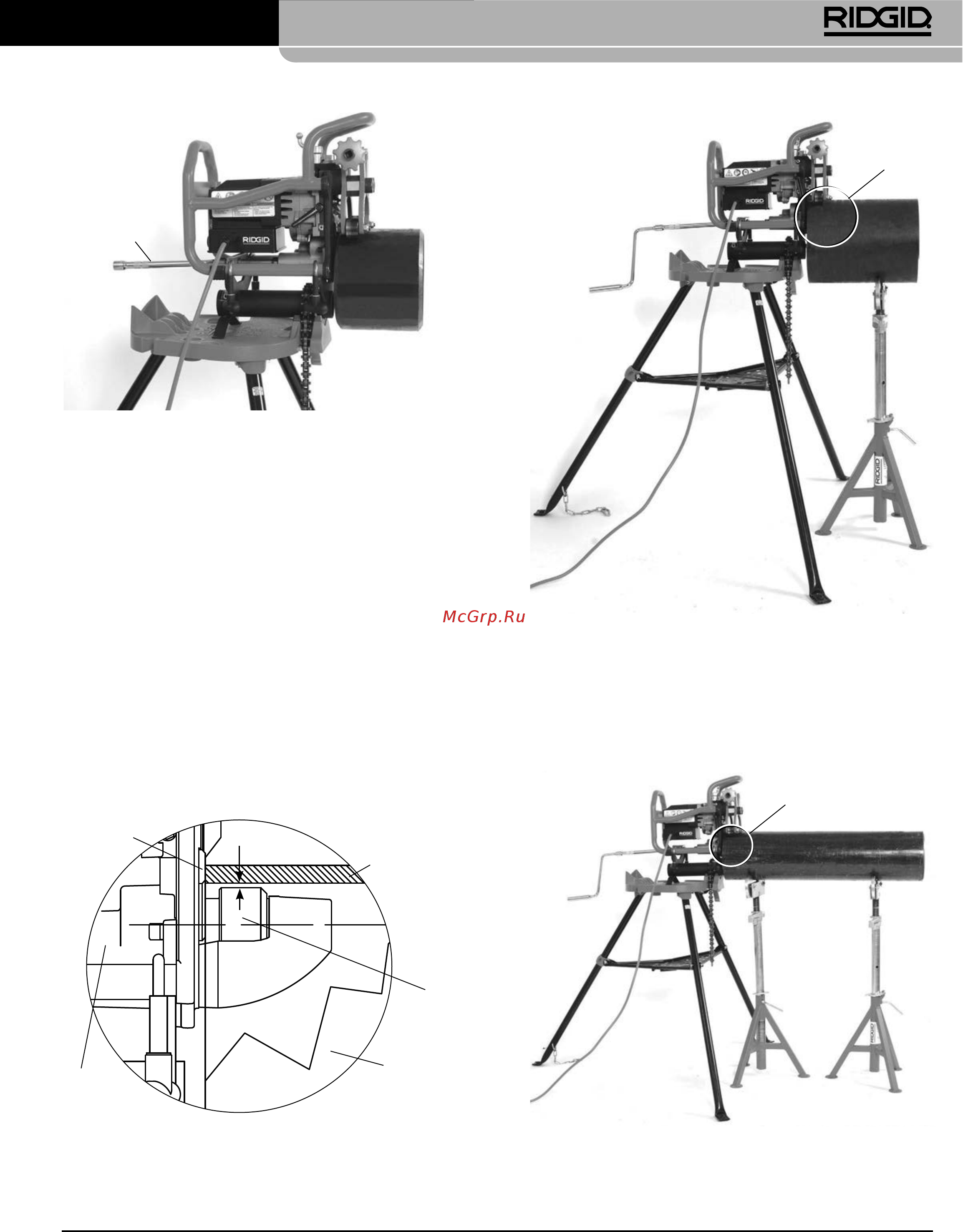 Ridgid В-500 55098 [301/449] Model b 500 hordozható cső leélező gép