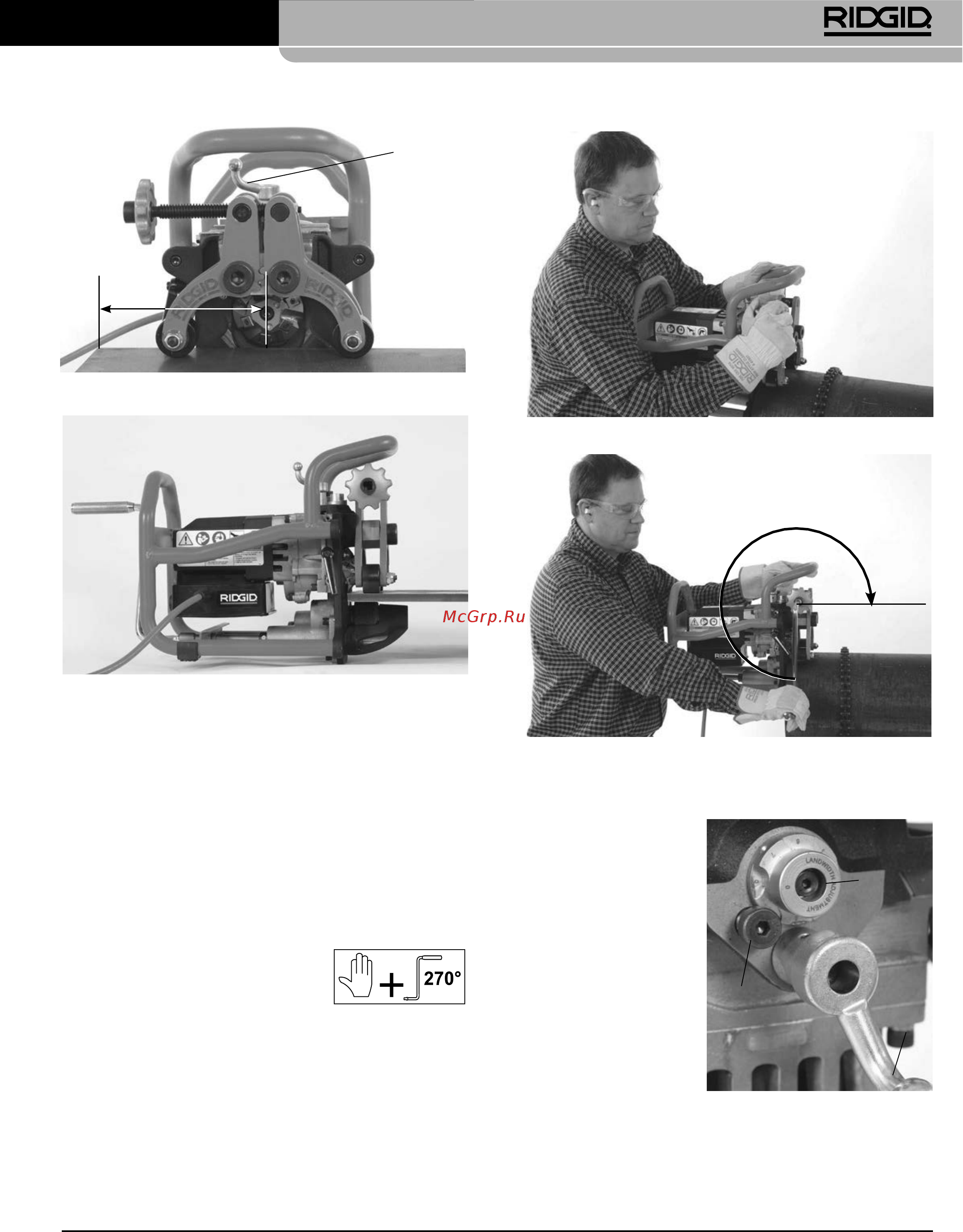 Ridgid В-500 49303 [303/449] Model b 500 hordozható cső leélező gép