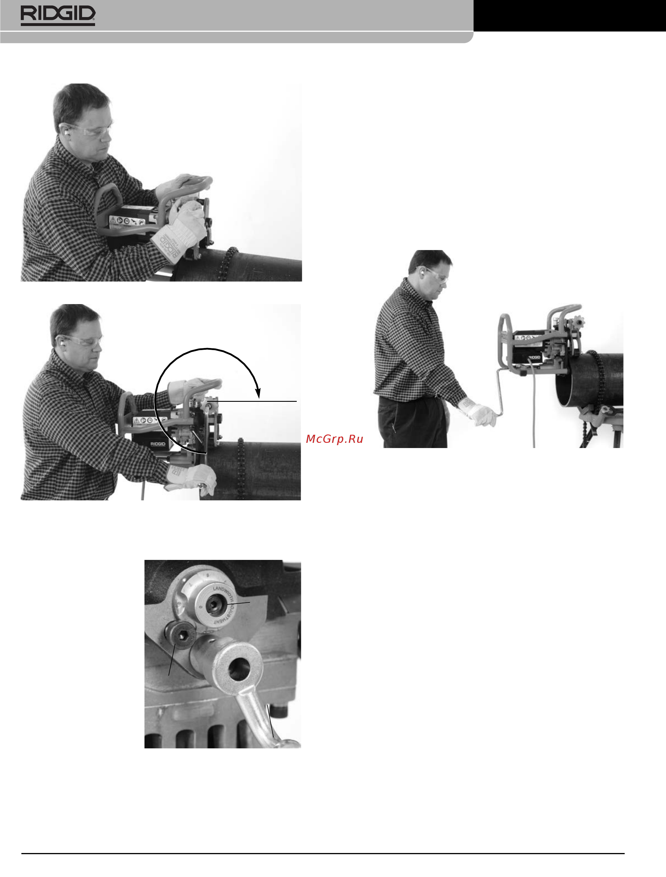Ridgid В-500 55098 [34/449] Machine à biseauter les tubes modèle b 500