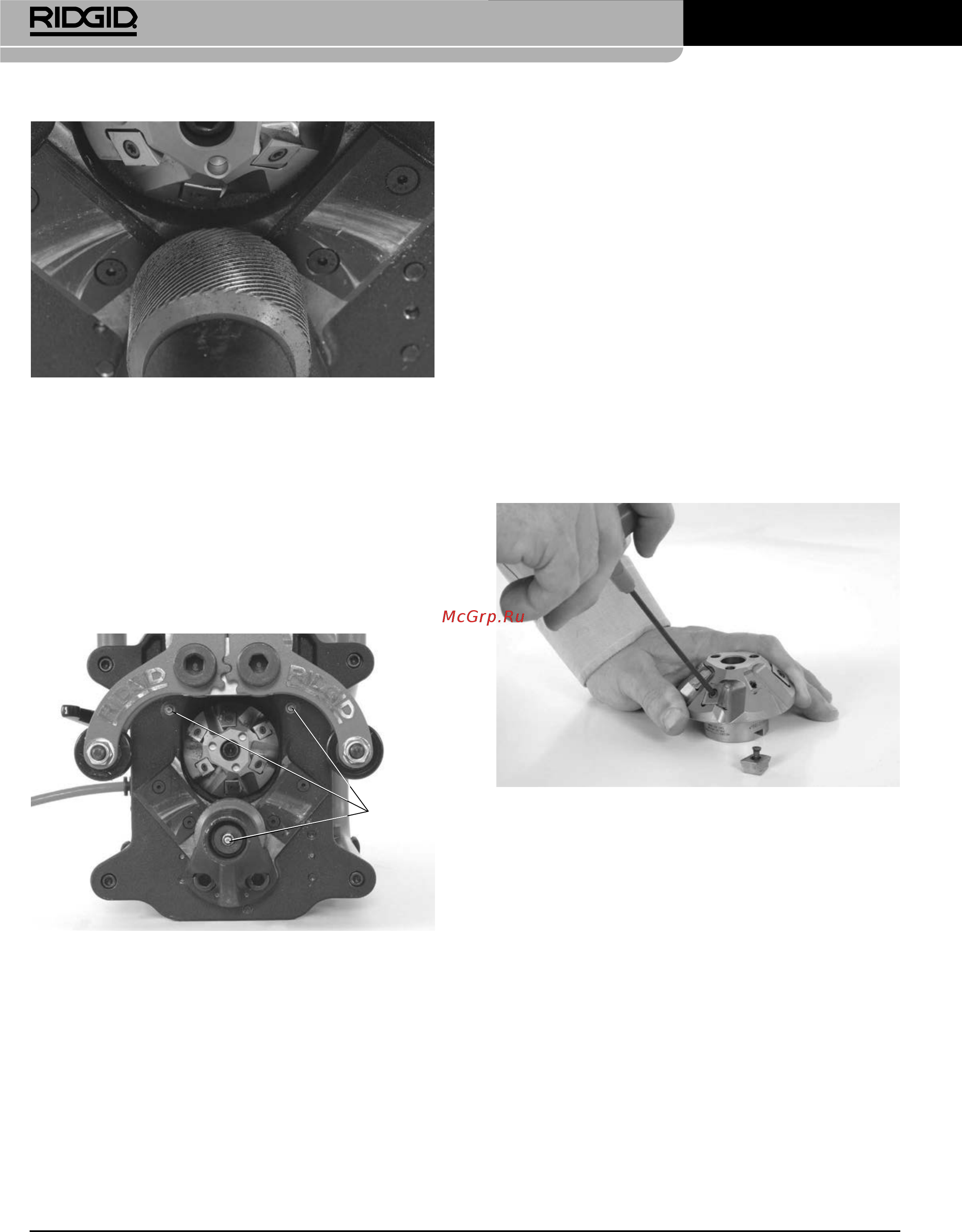 Ridgid В-500 49303 [366/449] Model b 500 prenosni posnemalec robov cevi