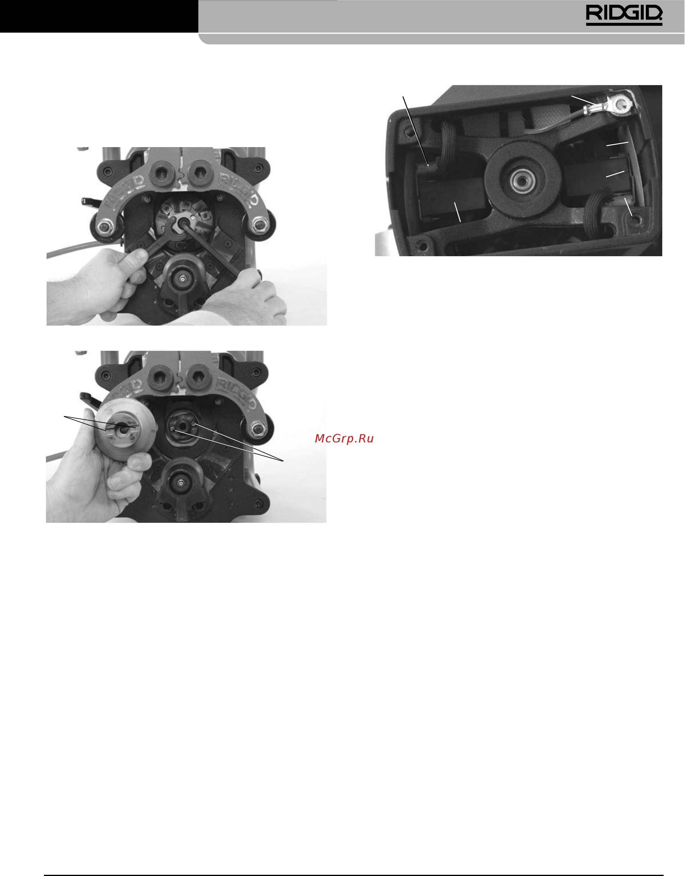 Ridgid В-500 55098 [367/449] Model b 500 prenosni posnemalec robov cevi