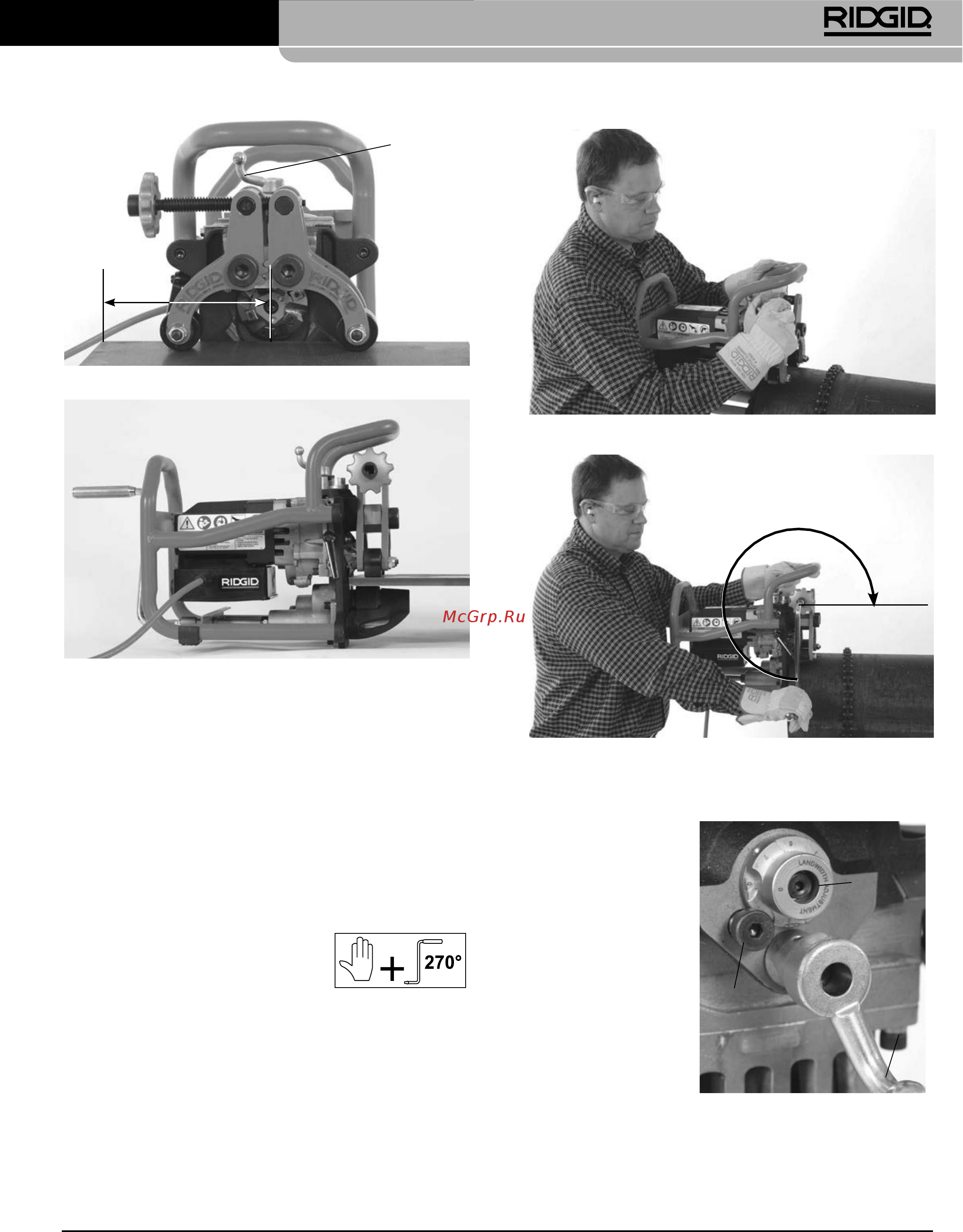 Ridgid B-500 49303 [381/449] Model b 500 prenosivi alat za obaranje ivica cevi