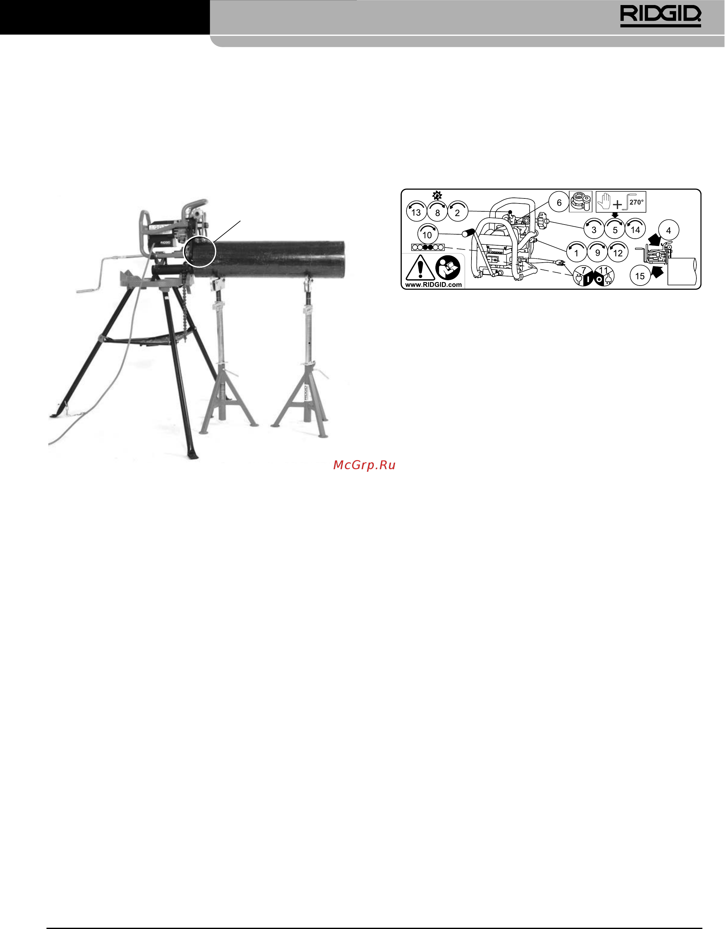 Ridgid B-500 49303 [401/449] Снятие фаски
