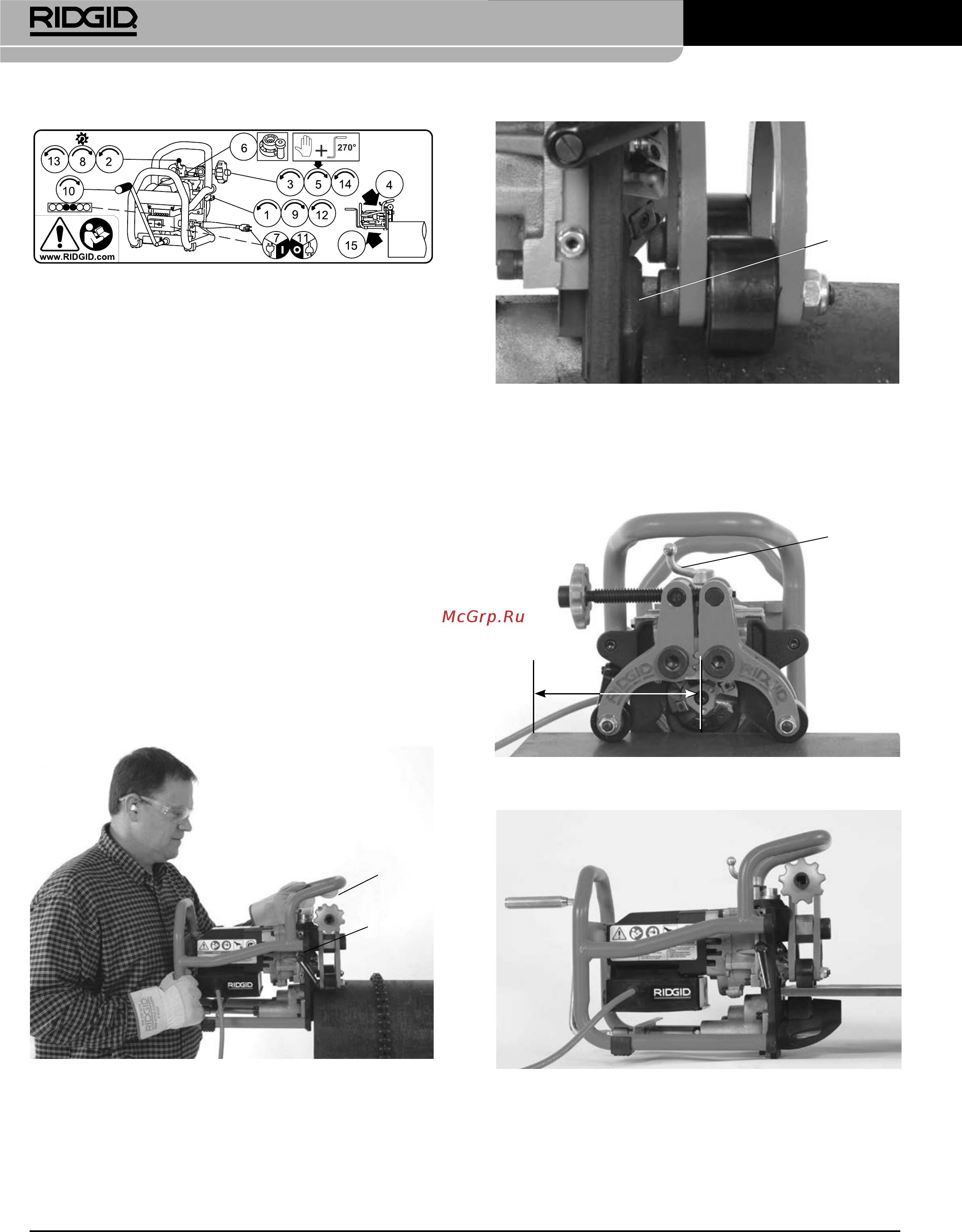 Ridgid B-500 49303 [422/449] Model b 500 taşınabilir boru pahlama makinesi