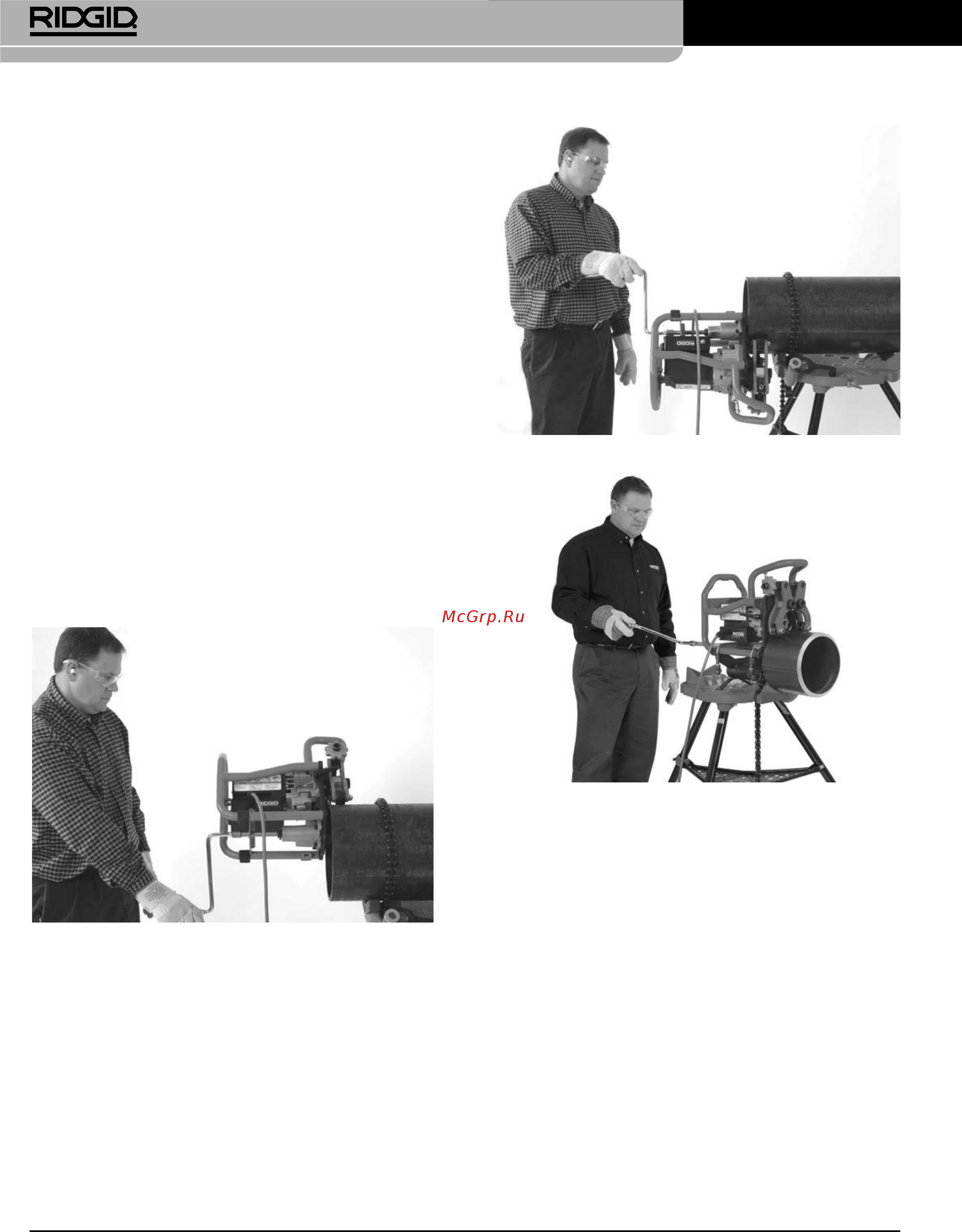 Ridgid B-500 49303 [424/449] Model b 500 taşınabilir boru pahlama makinesi