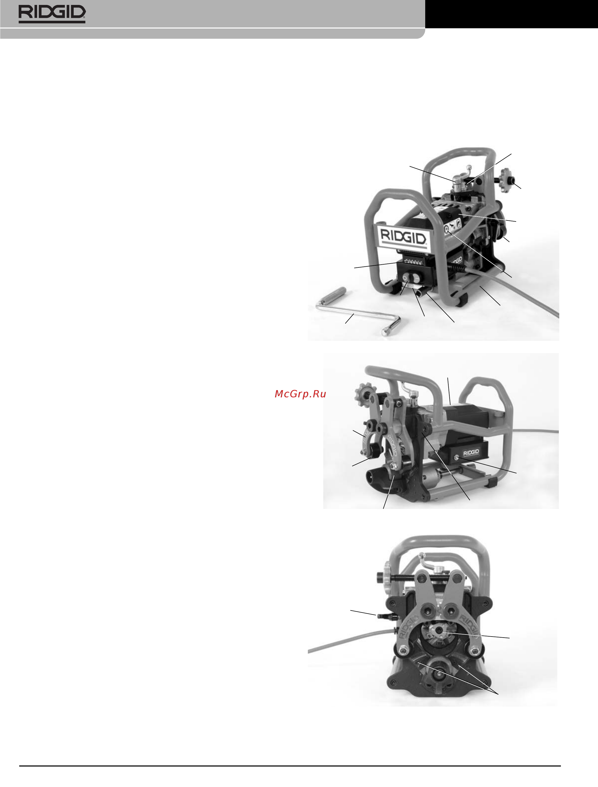 Ridgid B-500 49303 [46/449] Descripción especiﬁcaciones y equipo estándar