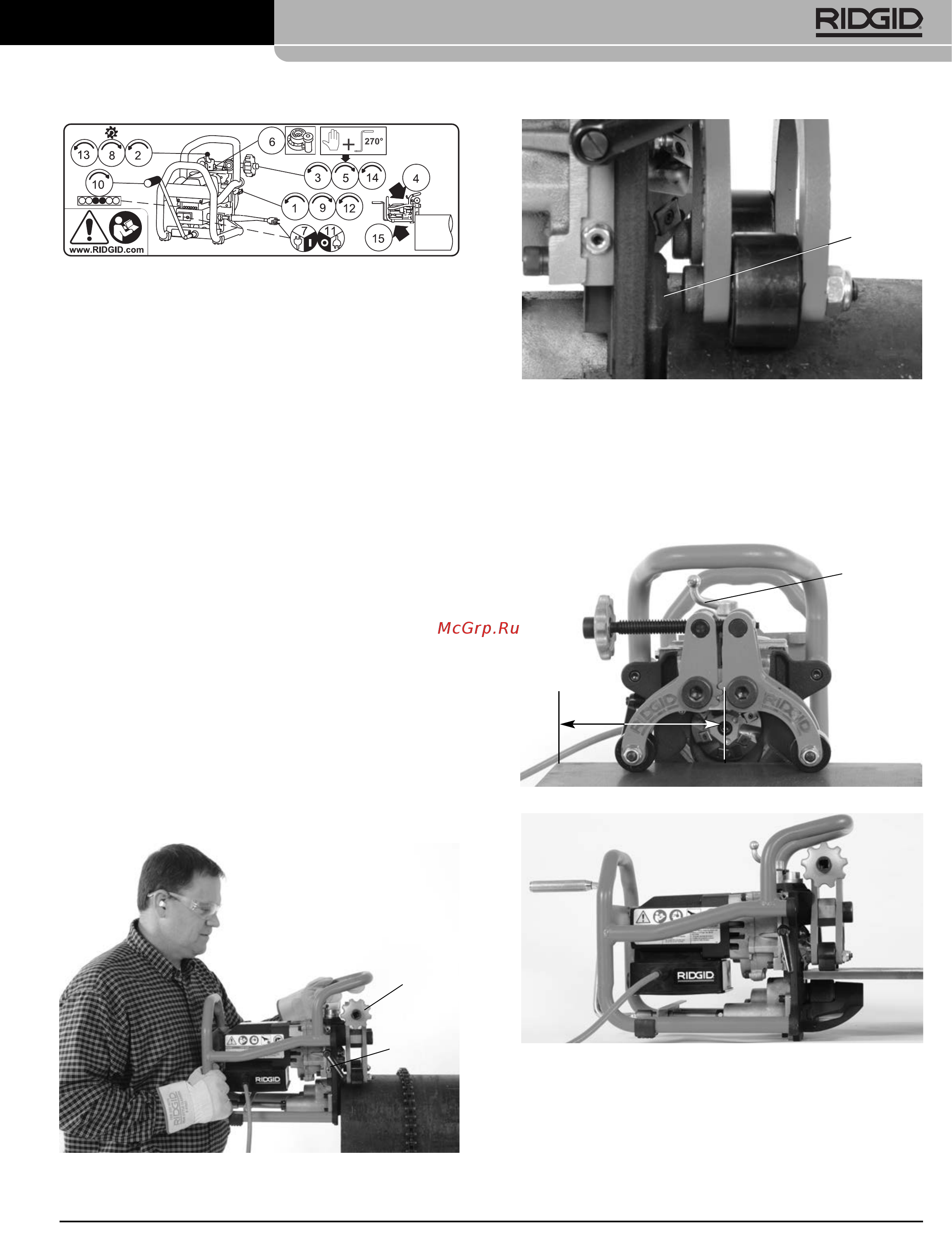 Ridgid B-500 49303 [53/449] Biseladora de tubos portátil modelo b 500
