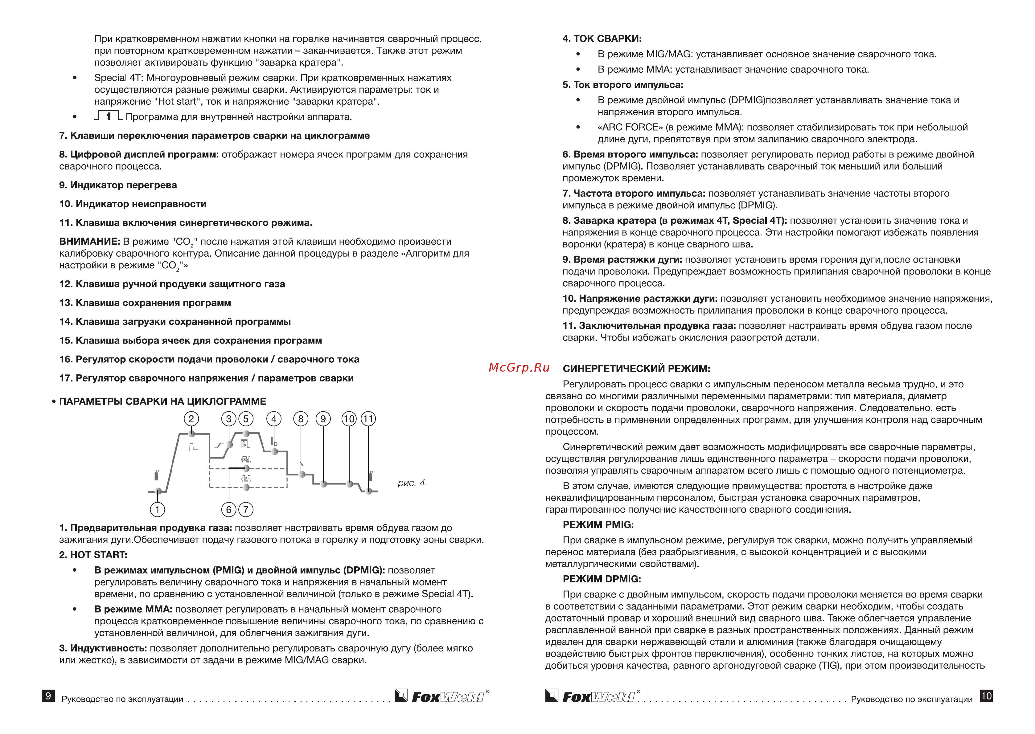 Foxweld SAGGIO mig 500-s (6009) [6/13] Гохшмш