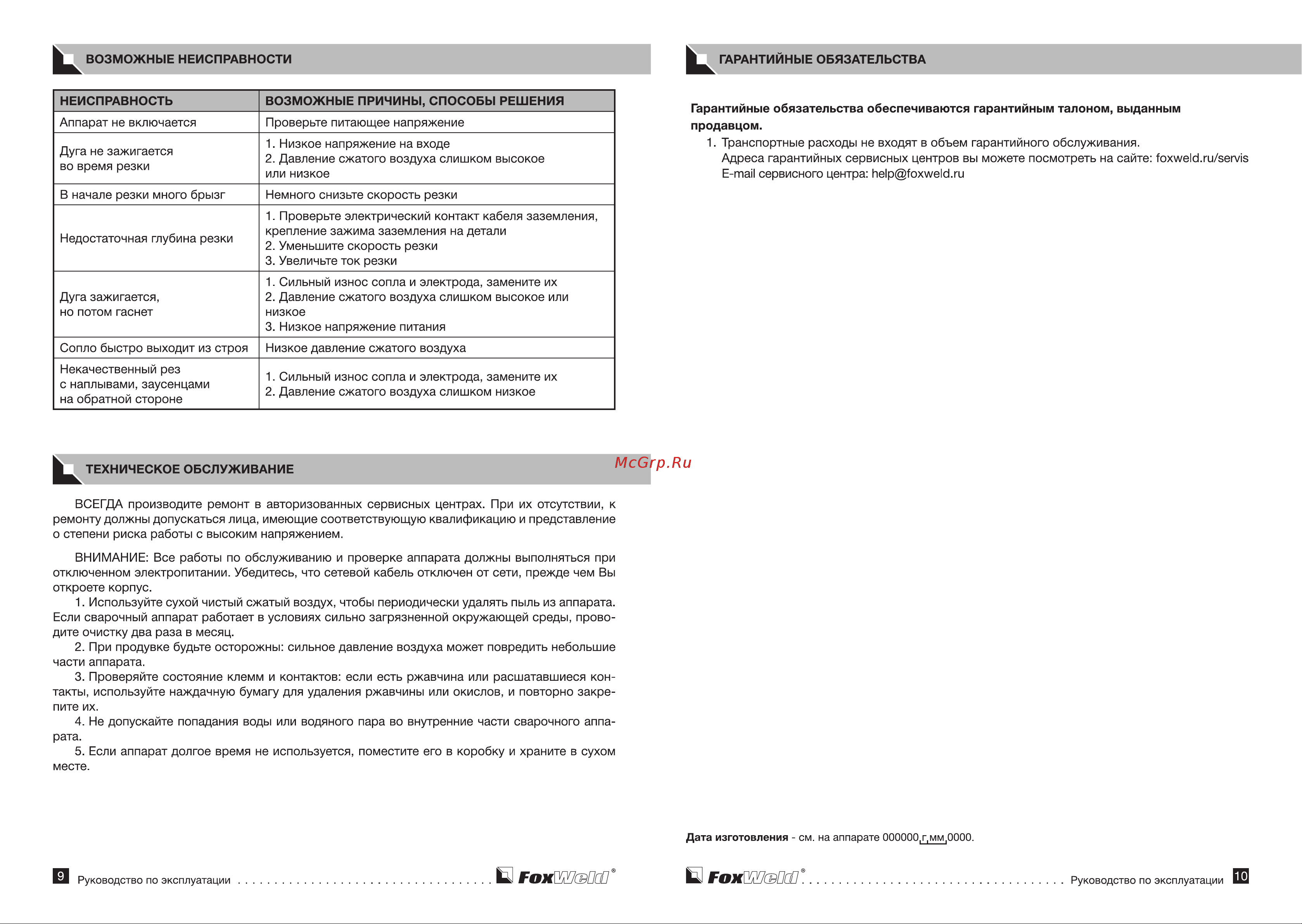 Foxweld SAGGIO PLASMA 40 (5708) [6/7] Гохшзш