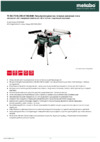 Metabo TS 36 LTX BL 254 (613024660) Инструкция по эксплуатации