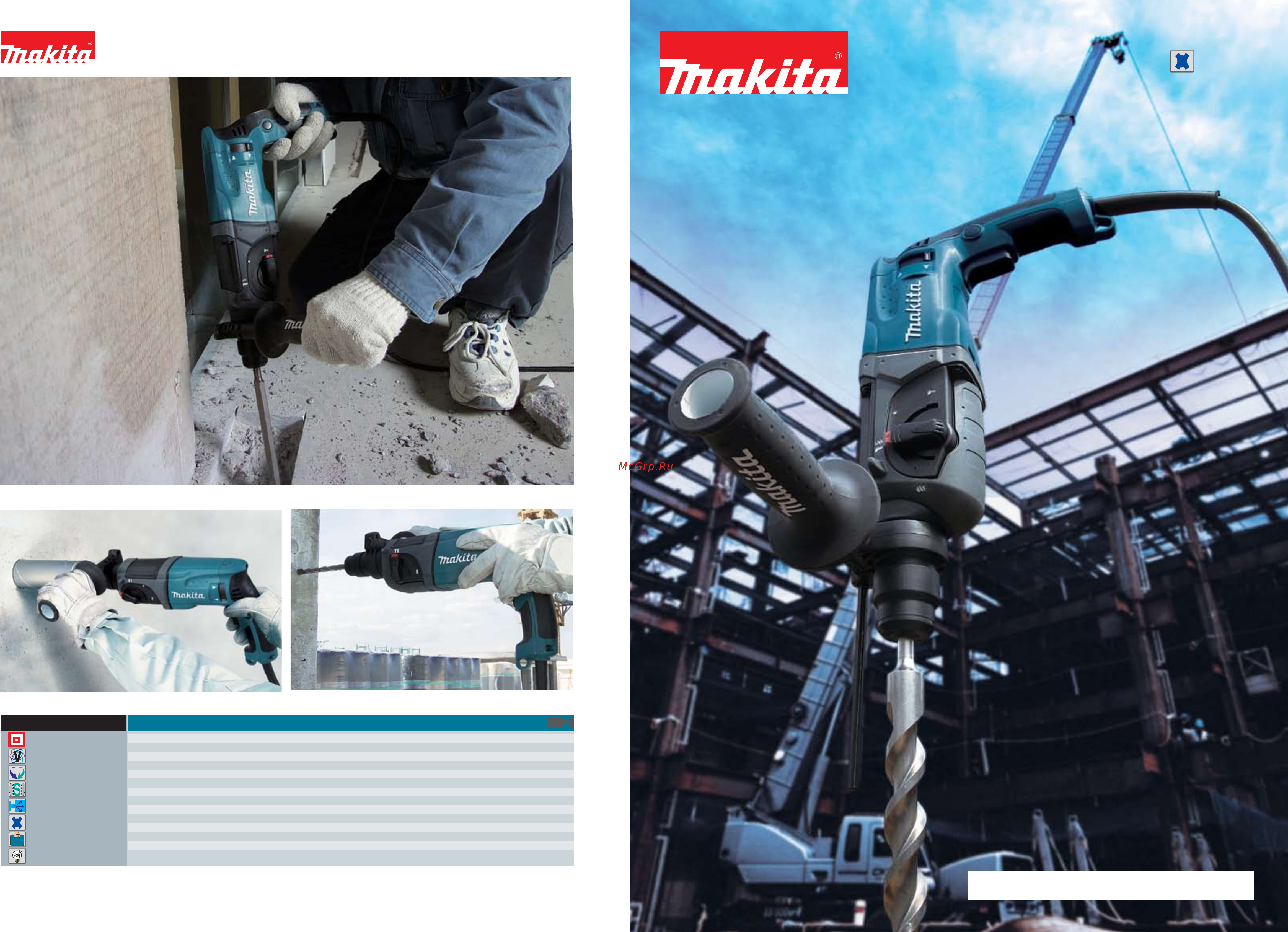 Makita HR 2470 FT Инструкция по эксплуатации онлайн
