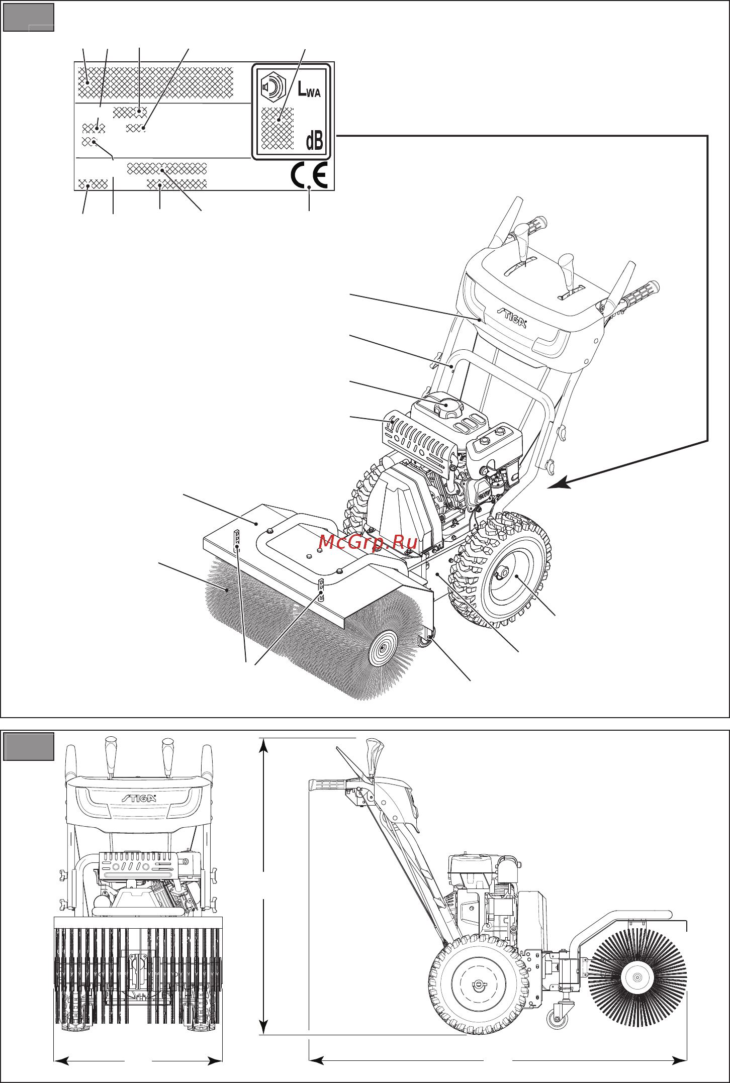 Stiga SWS 800 G Инструкция по эксплуатации онлайн [4/33] 514635