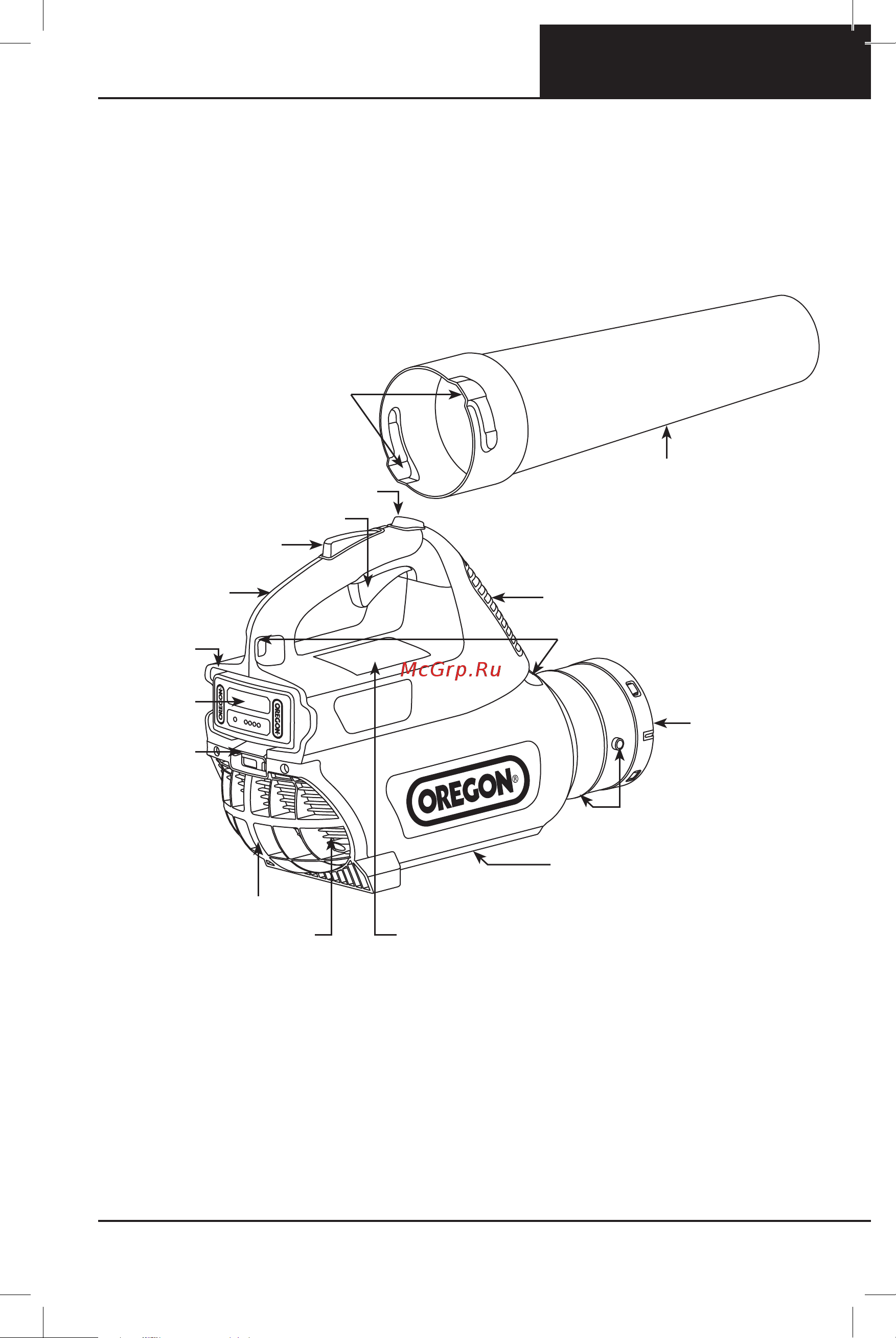 Oregon BL300 609459 без акк. и з.у [129/464] Popis výrobku
