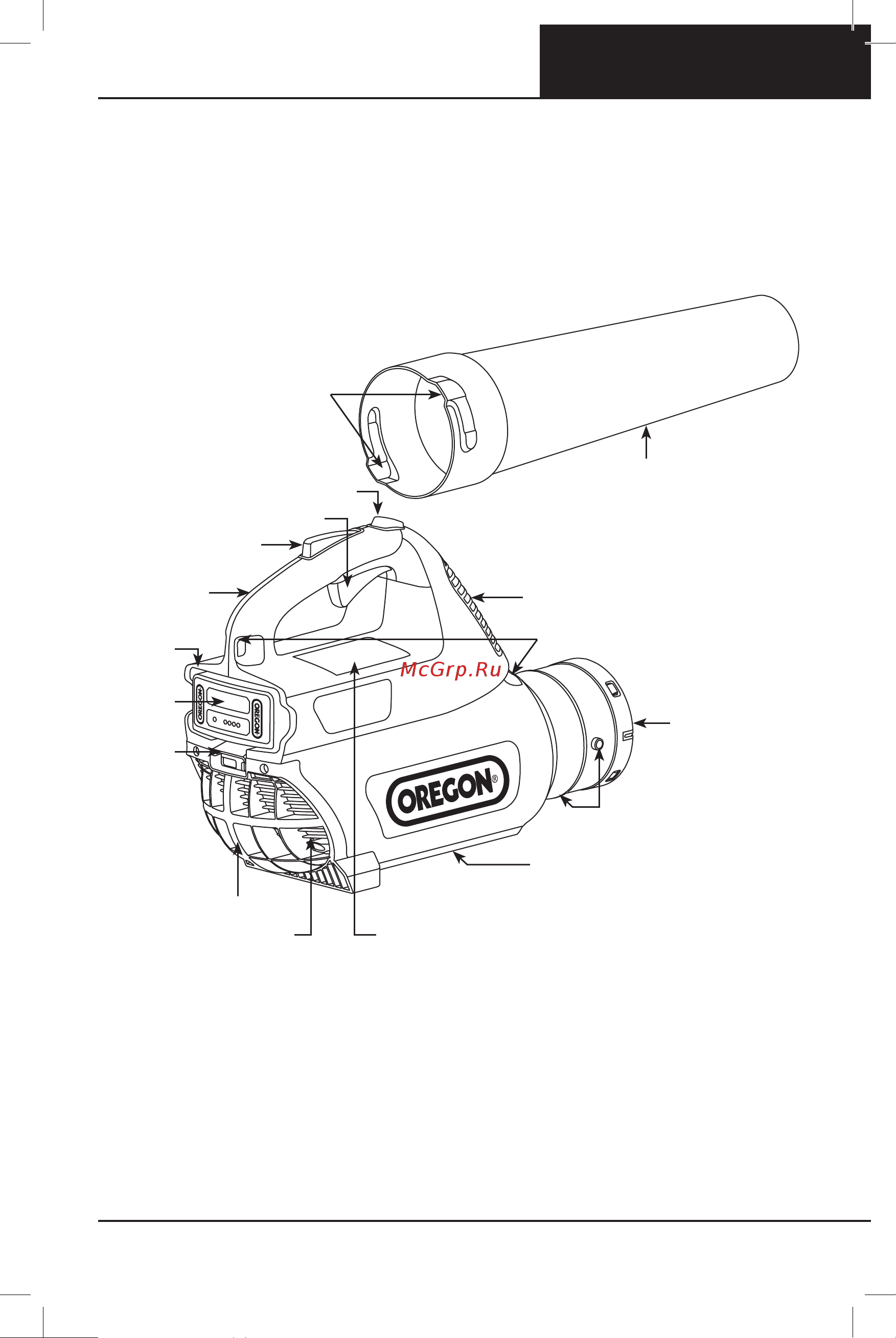 Oregon BL300 609459 без акк. и з.у [297/464] Produktidentifikasjon