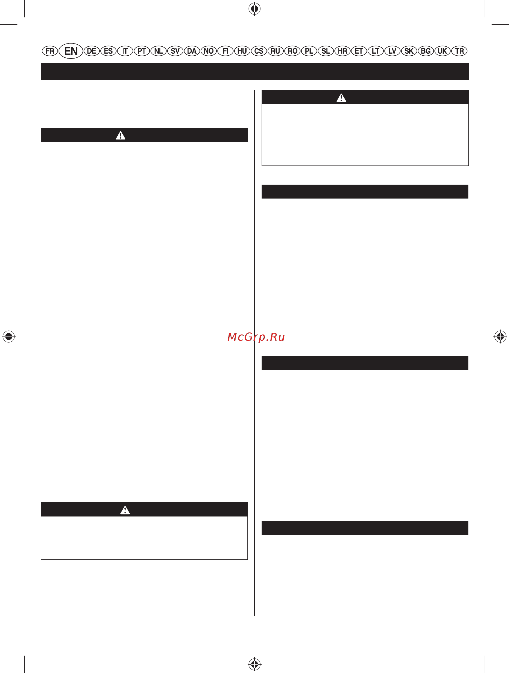 Ryobi RBL26BP (3001815) [15/298] English original instructions