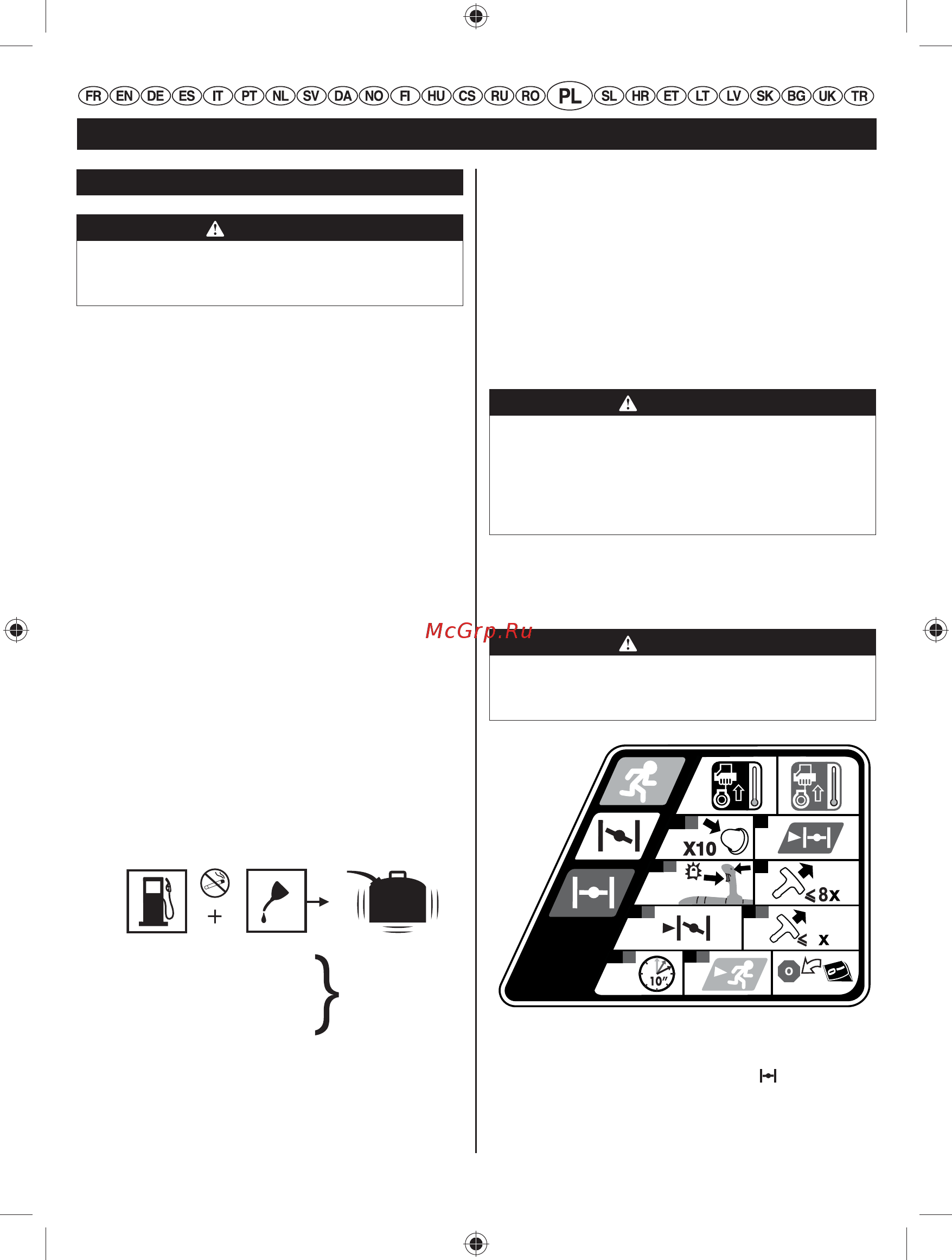 Ryobi RBL26BP (3001815) [170/298] Polski tłumaczenie oryginalnej instrukcji