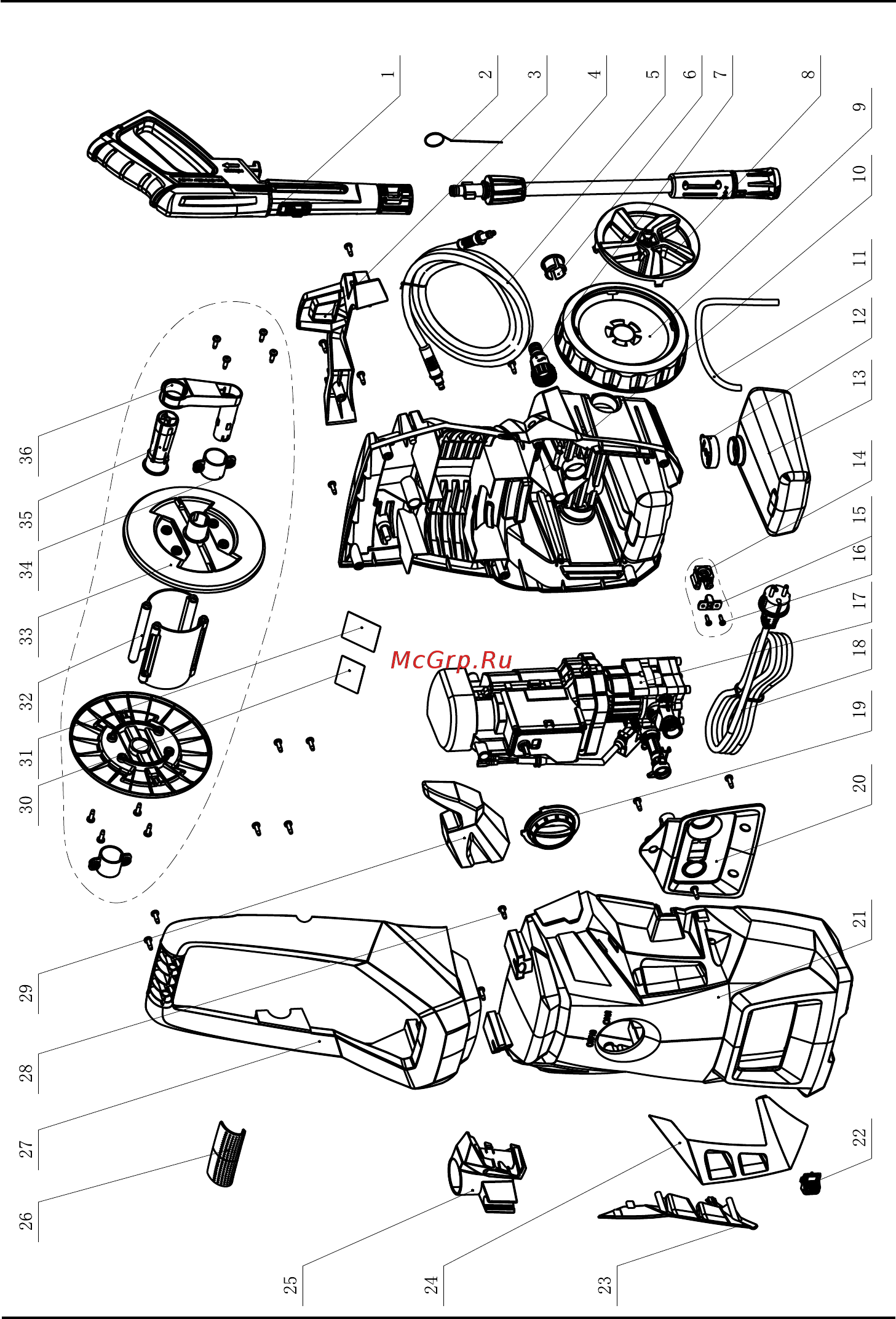 Bort BHR-2500R-Pro [12/26] Exploded view