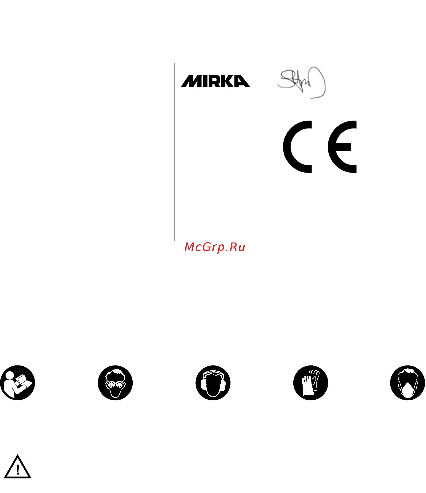 Mirka ROS550CV [118/216] Atitikties deklaracija