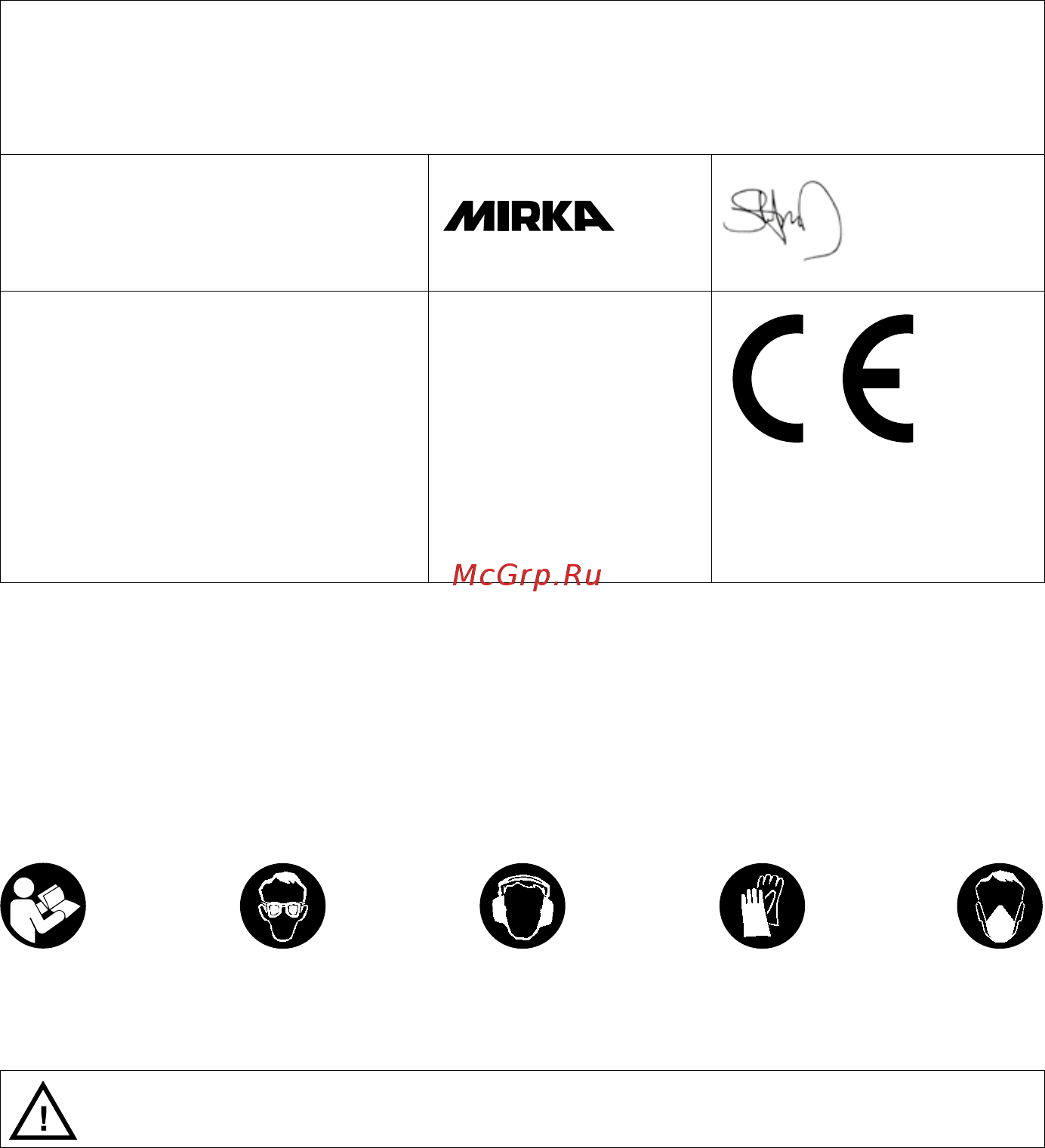 Mirka PROS625CV [48/216] Declaration of conformity