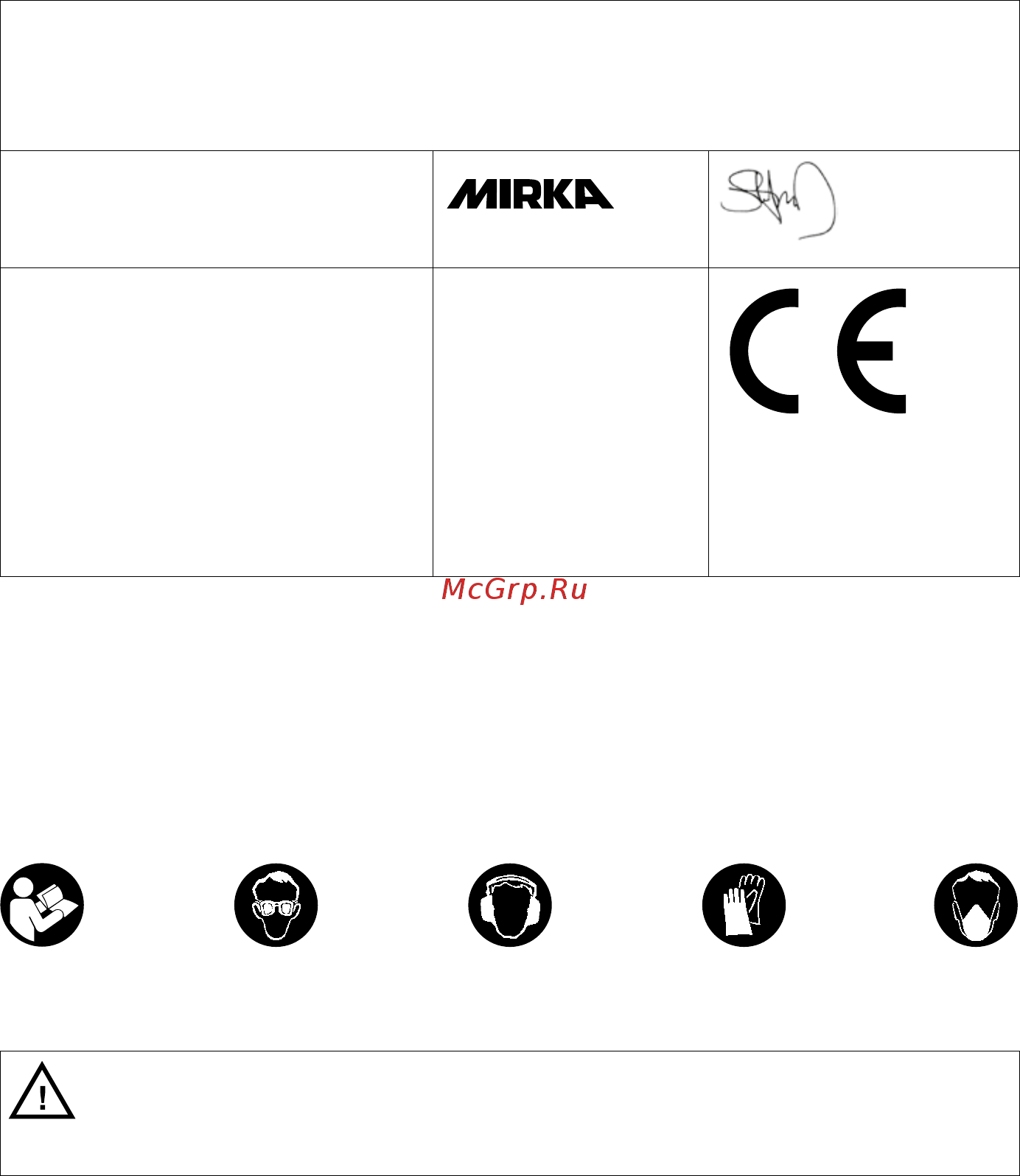 Mirka PROS680CV [55/216] Declaración de conformidad