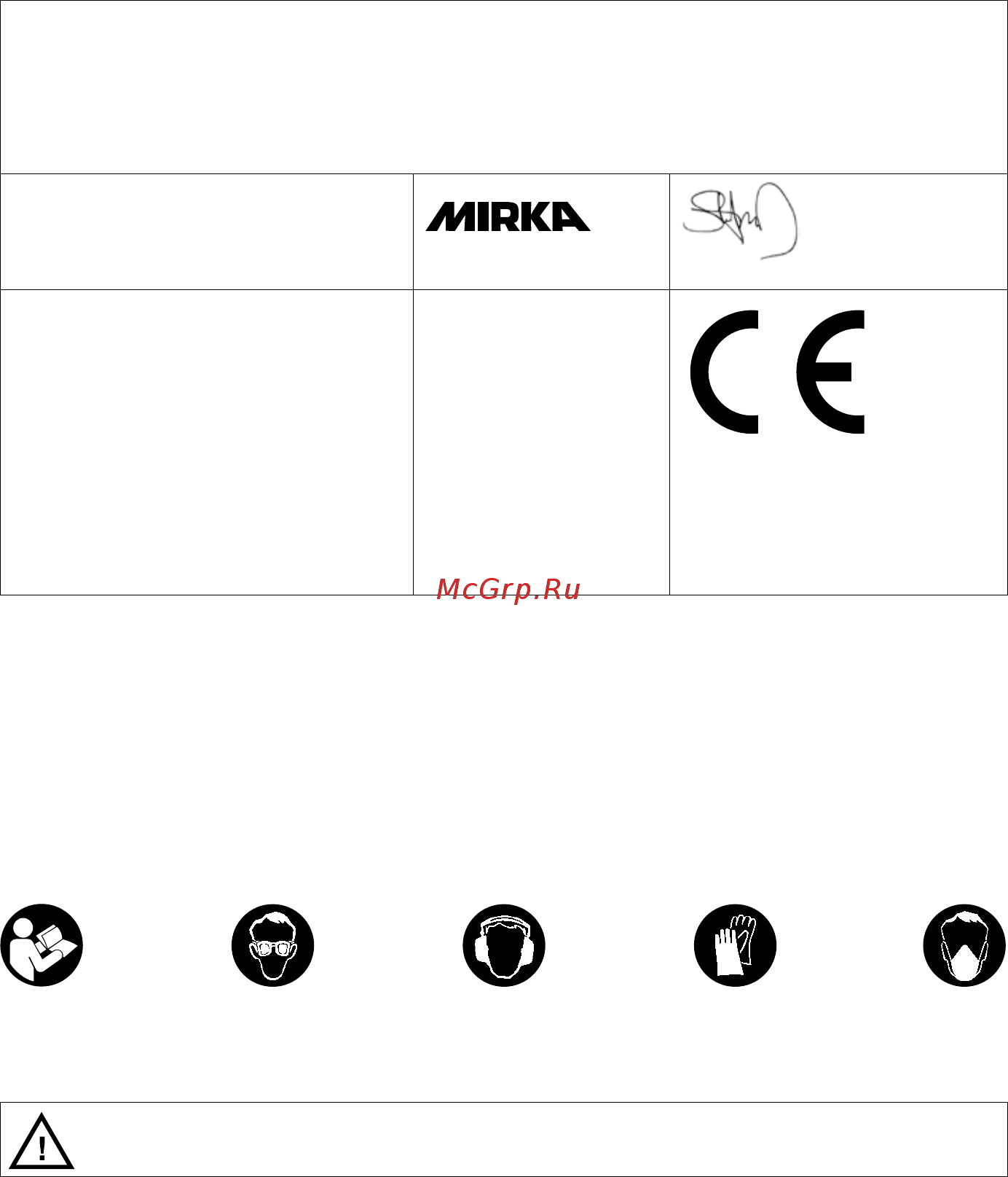 Mirka PROS680CV [90/216] Elolvasni és betartani