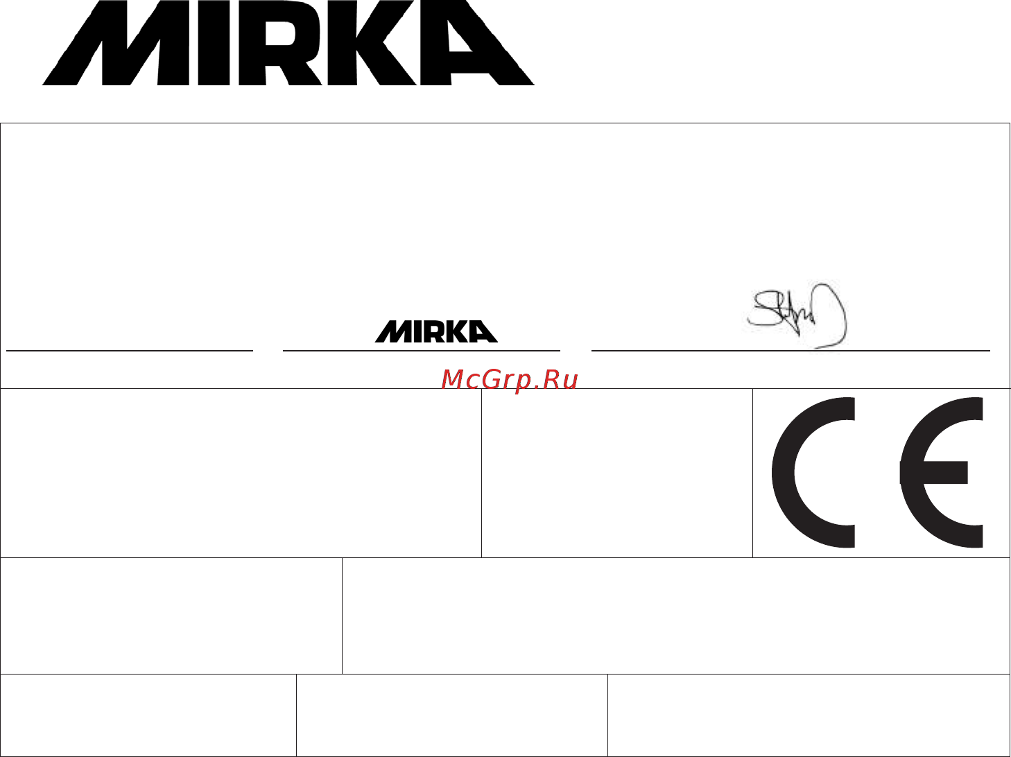 Mirka ROS550DB [31/124] Mirka 12 000 rpm 125 mm 5 in 150 mm 6 in random orbital sanders