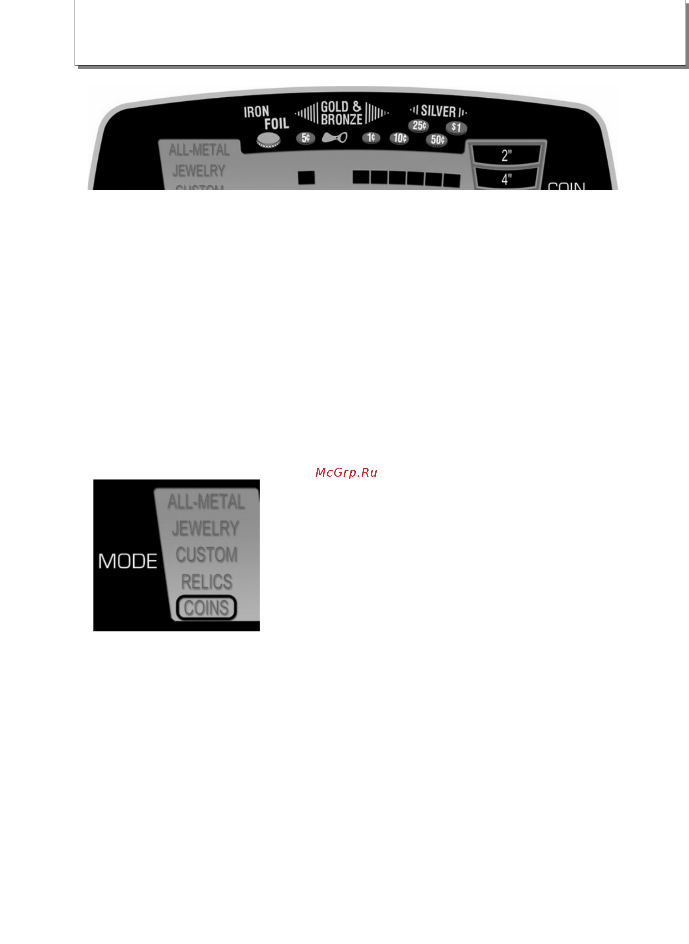TEGERA 1138080 ACE 150 [23/38] Режимы работы детектора