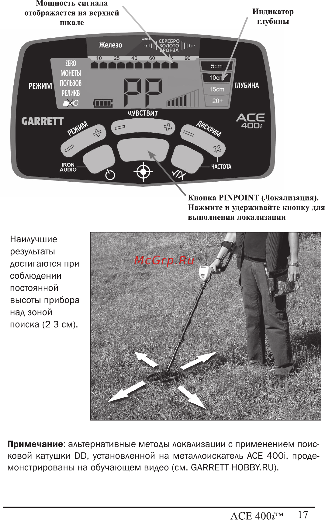 TEGERA 1141960 ACE 400i Инструкция по эксплуатации онлайн [18/27] 515263
