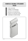 Harvia Sauna Steamer SS20 Инструкция по эксплуатации