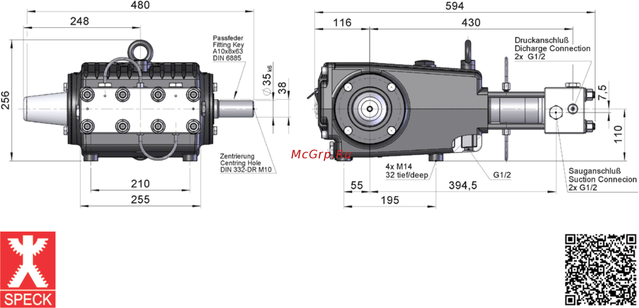 SPECK Pumpen P55/26-800 [2/2] Betriebsbedingungen installation