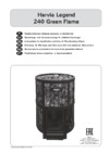 Harvia Legend 240 Green Flame Инструкция по эксплуатации